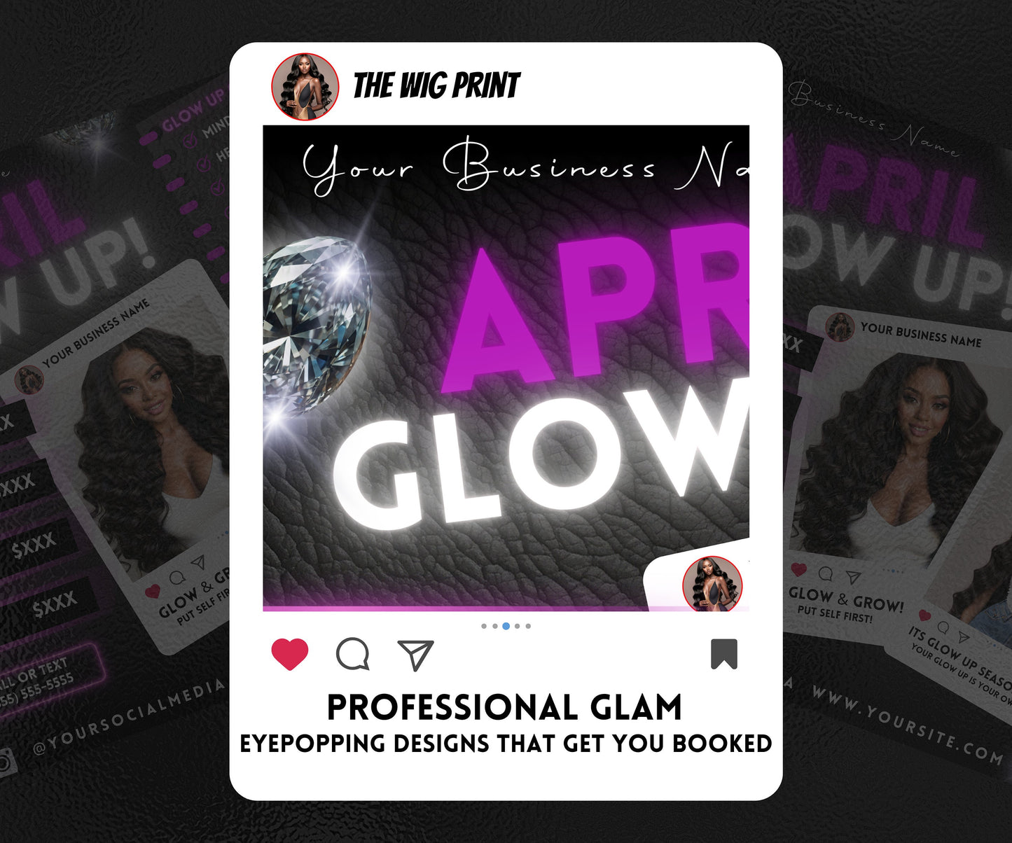 April Bookings | 1 Flyer | DIY | CANVA |Hair + Beauty | Social Media Flyer