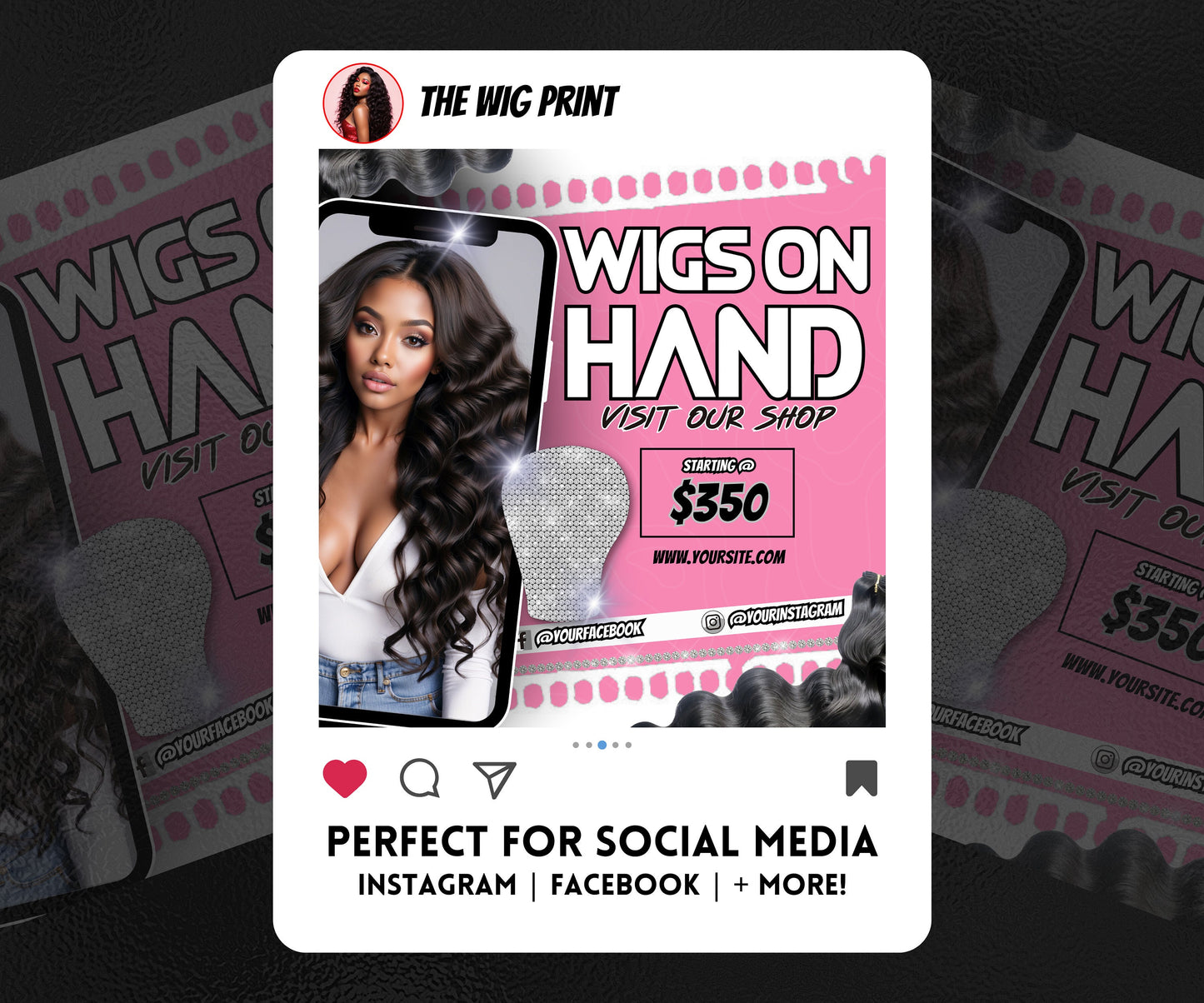 Wig Specials | Wig Booking Flyers | DIY | CANVA | Wig Flyers | Wig Deals | Wig Appointments | Wigs on Hand | Ready 2 Ship Wig | Ready 2 Wear