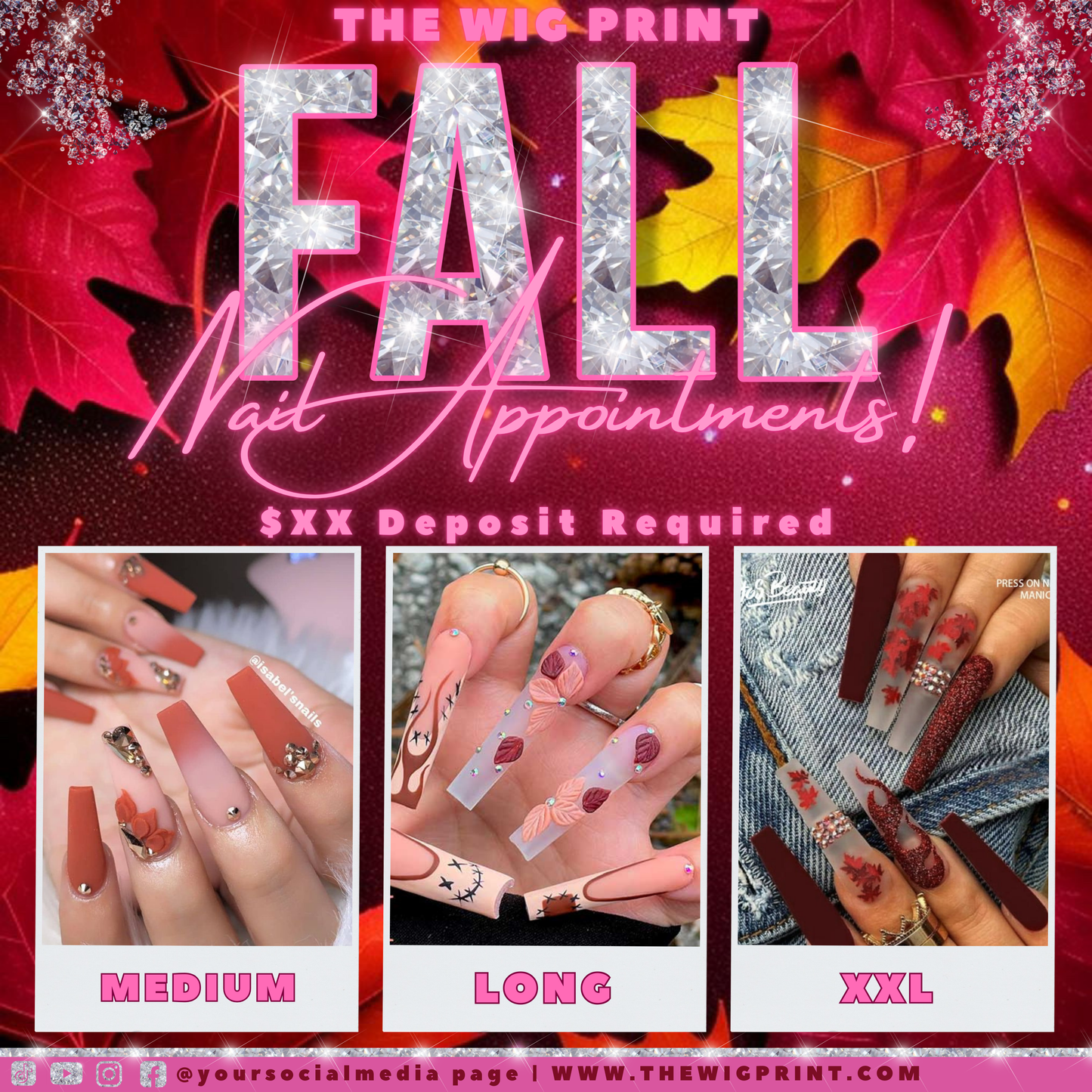 FALL Bookings & Appointments | 14 Flyers