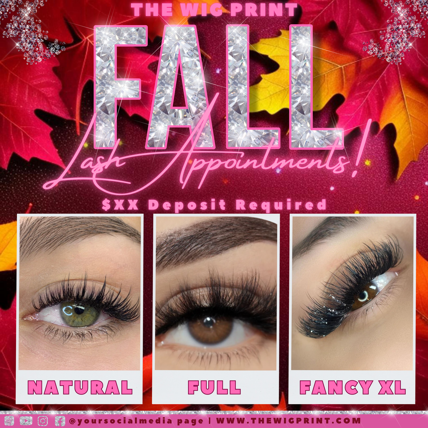 FALL Bookings & Appointments | 14 Flyers