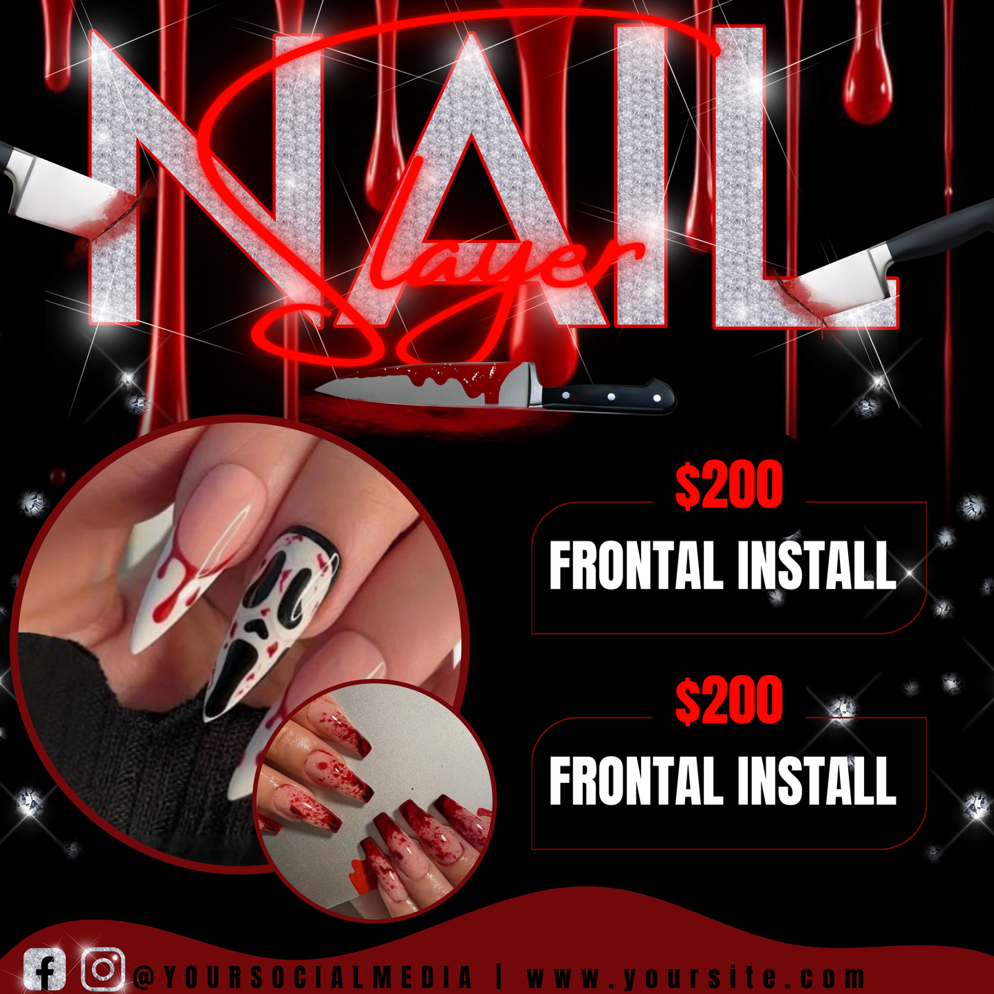 NAIL Slayer Bookings Flyers