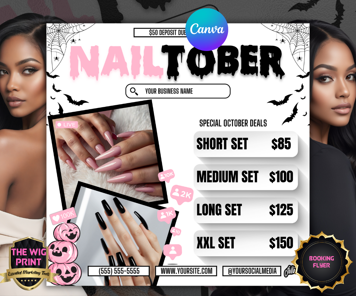 LashTober | 3 Lash Tech Flyers