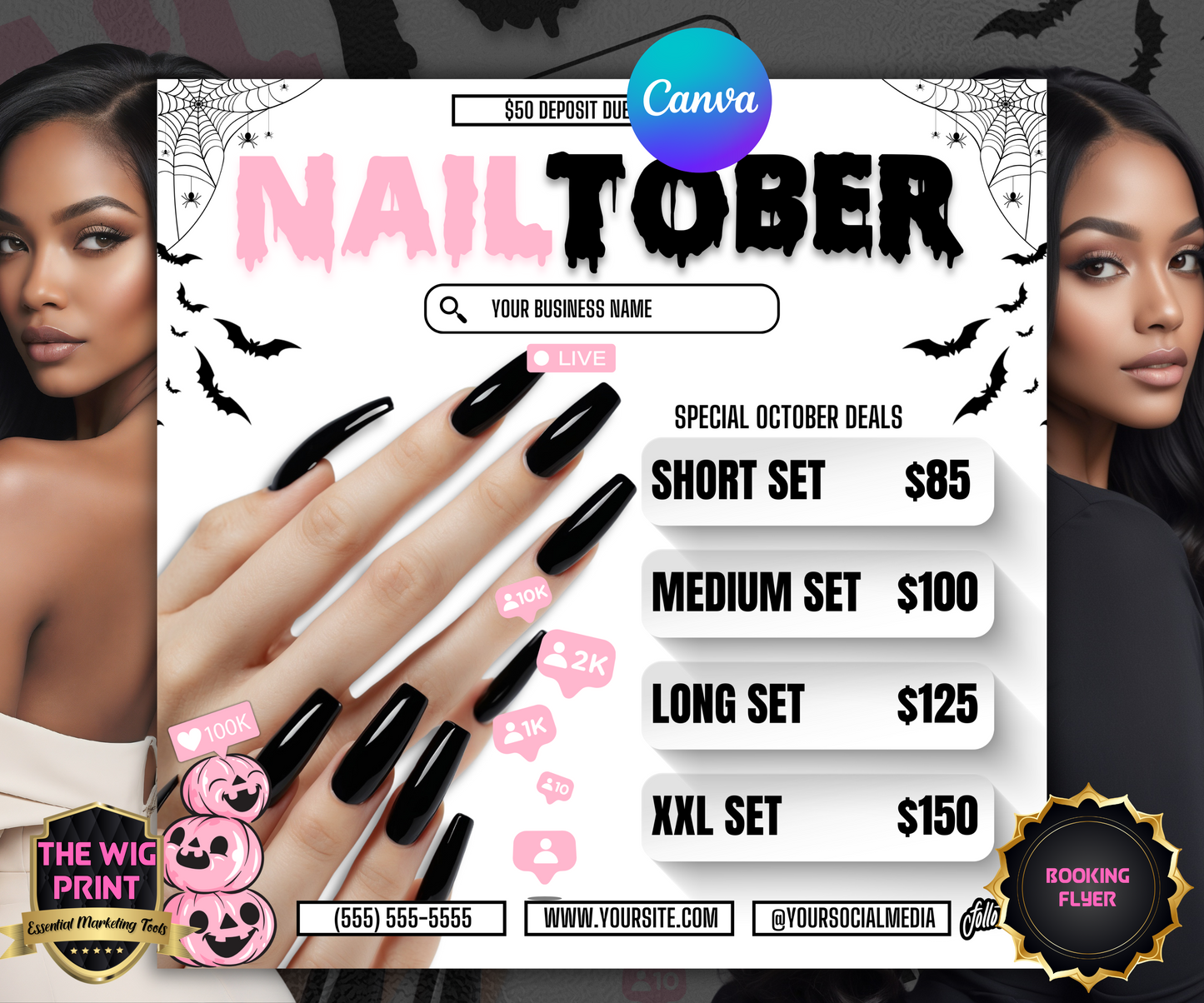 LashTober | 3 Lash Tech Flyers