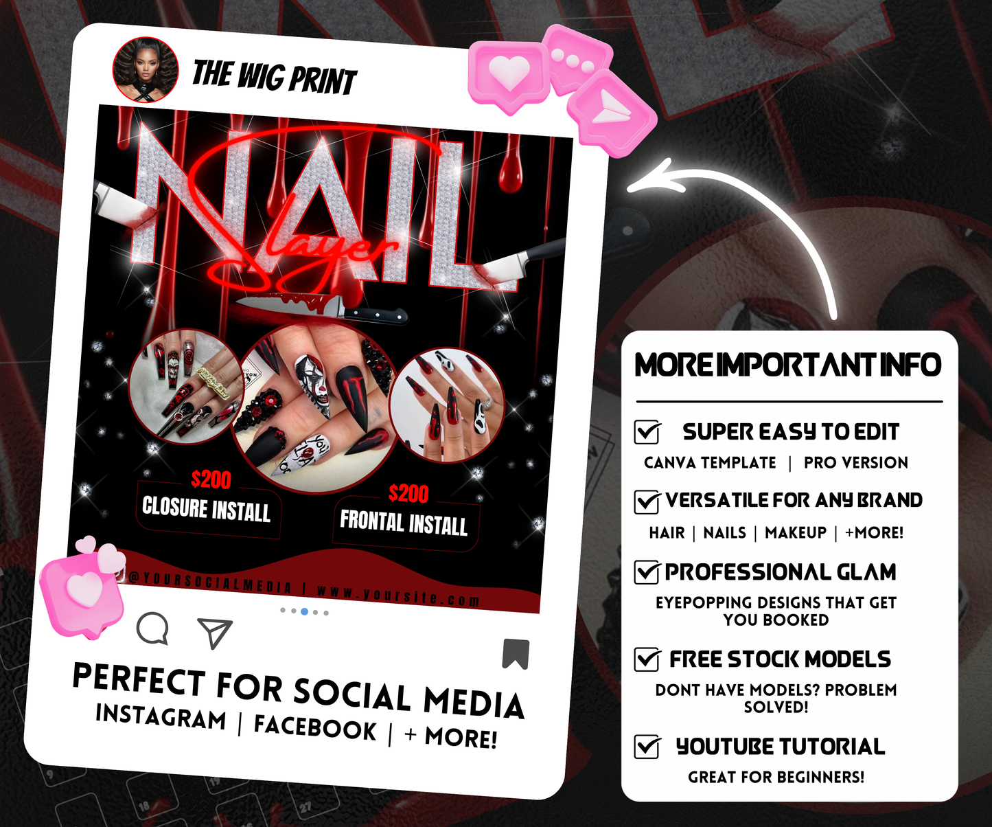 NAIL Slayer Bookings Flyers