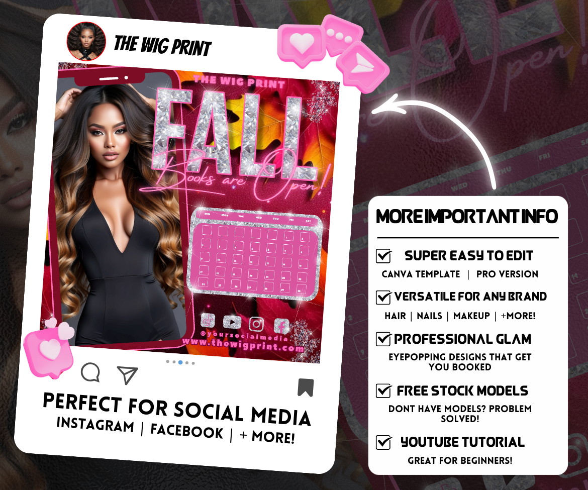 FALL Bookings & Appointments | 14 Flyers