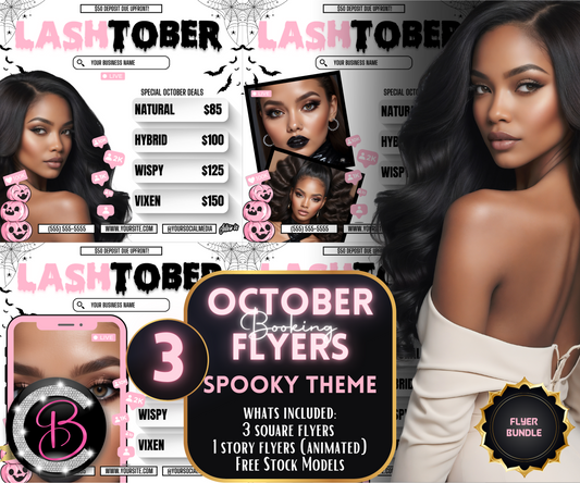 LashTober | 3 Lash Tech Flyers