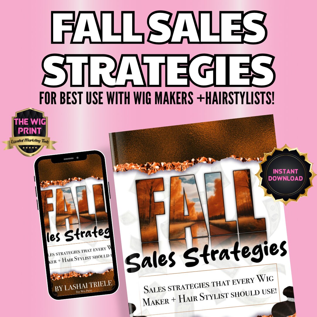 Sales Strategies On Social Media that every Wig Maker + Hair Stylist should use! | | Instant Digital Download