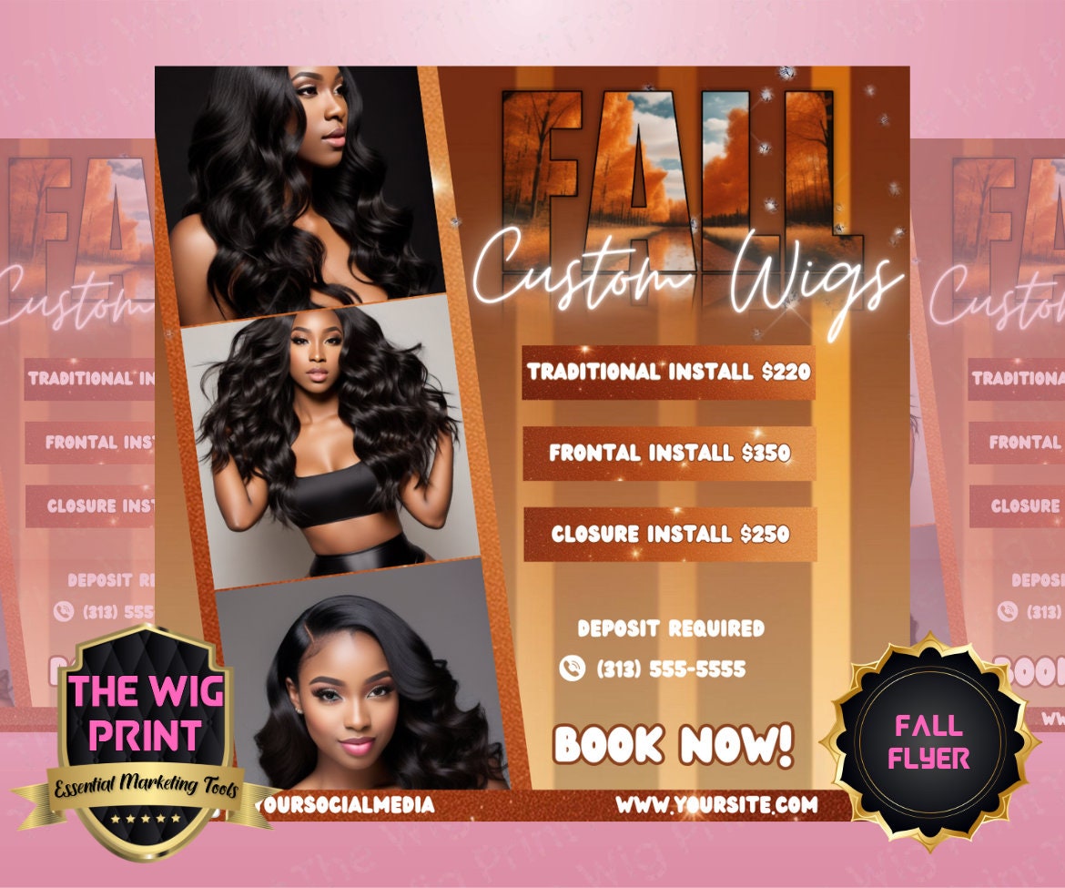 Fall Custom Wigs | 1 Flyer