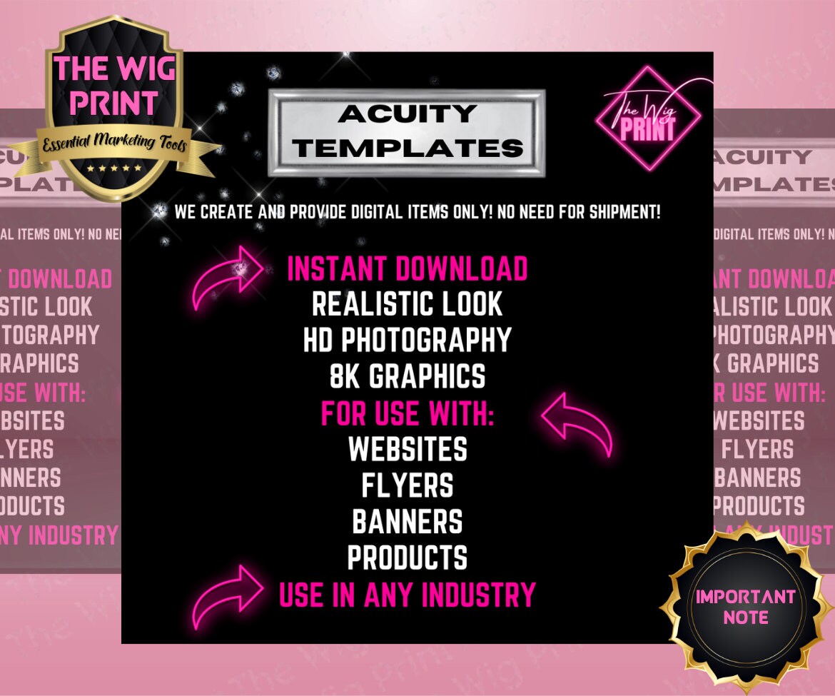 HairStylist | Wig Maker | Orange Pastel Hearts | Acuity Template | 5 Banners | Hair + Wig Industry | DIY | CANVA | Flyer | Website