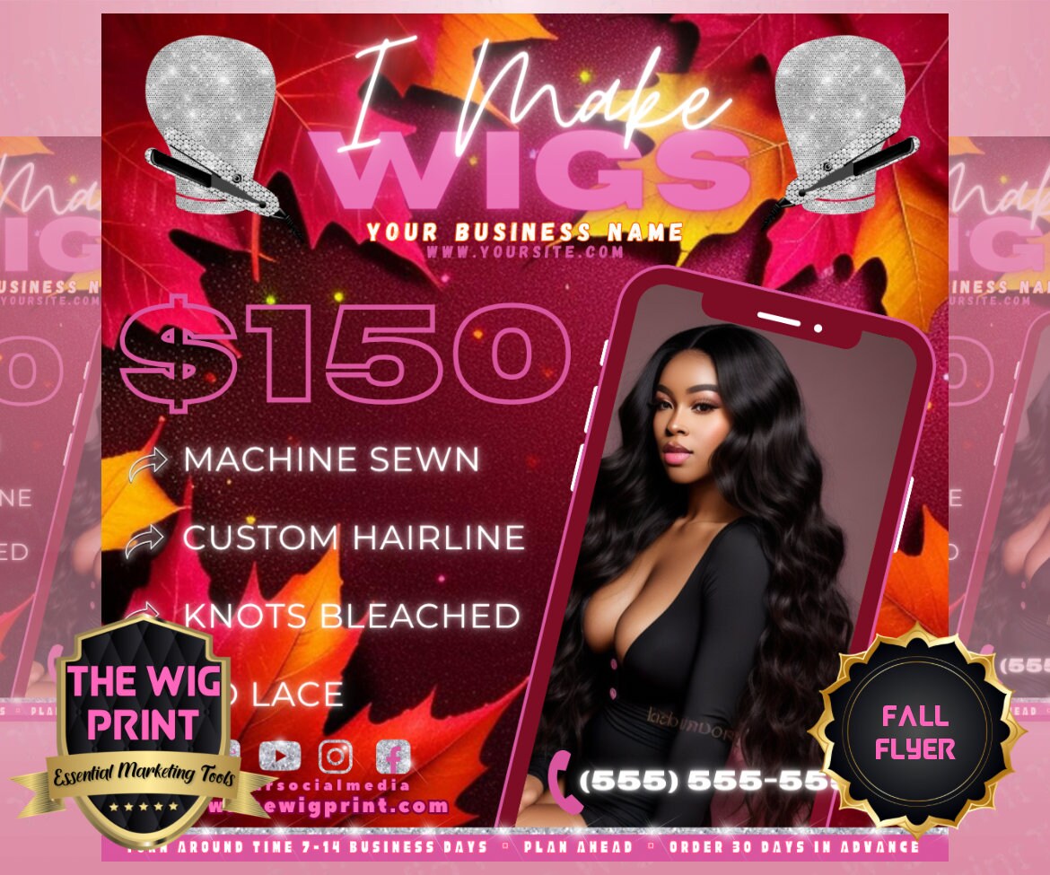 Fall Custom Wigs | 1 Flyer