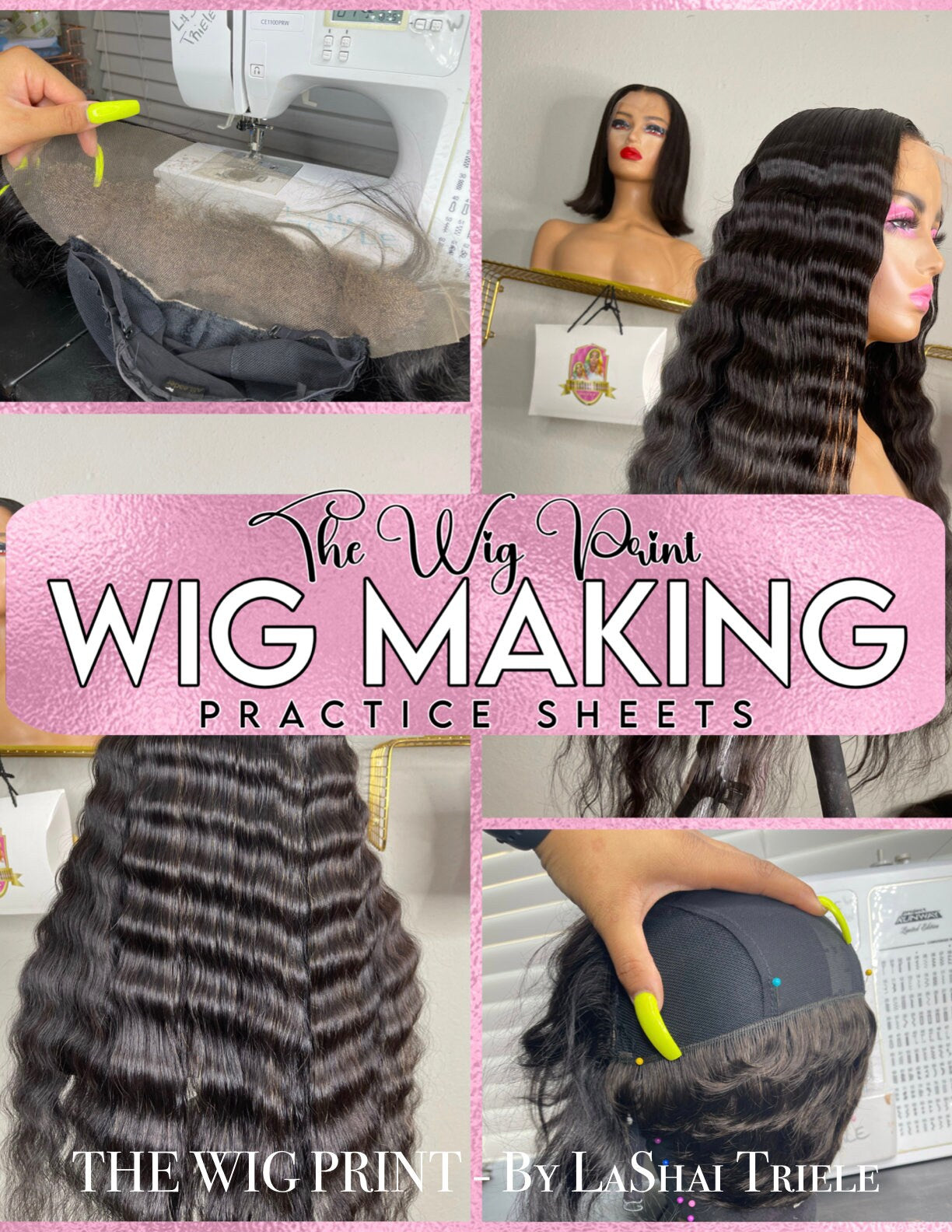 Wig Making Practice Sheets | Beginner Friendly | Wig Makers | Hair Stylists | Wig Class