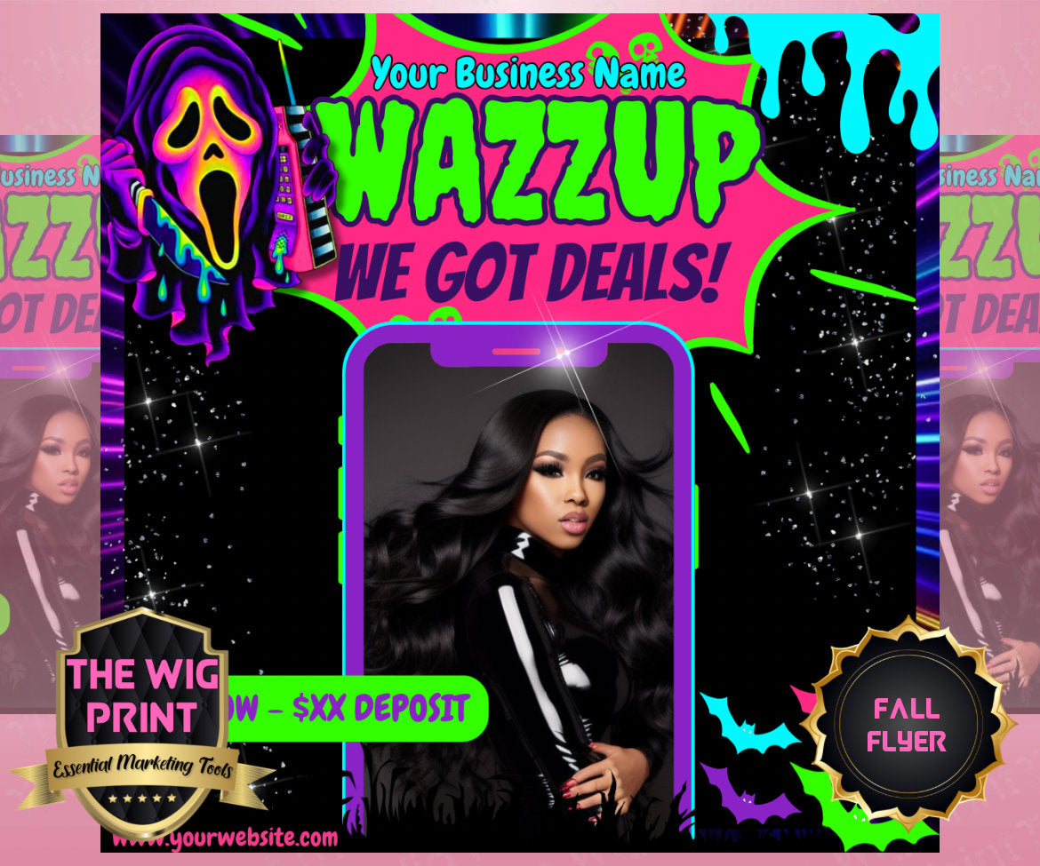 WAZZAP Halloween We've Got Deals Flyers