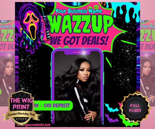 WAZZAP Halloween We've Got Deals Flyers