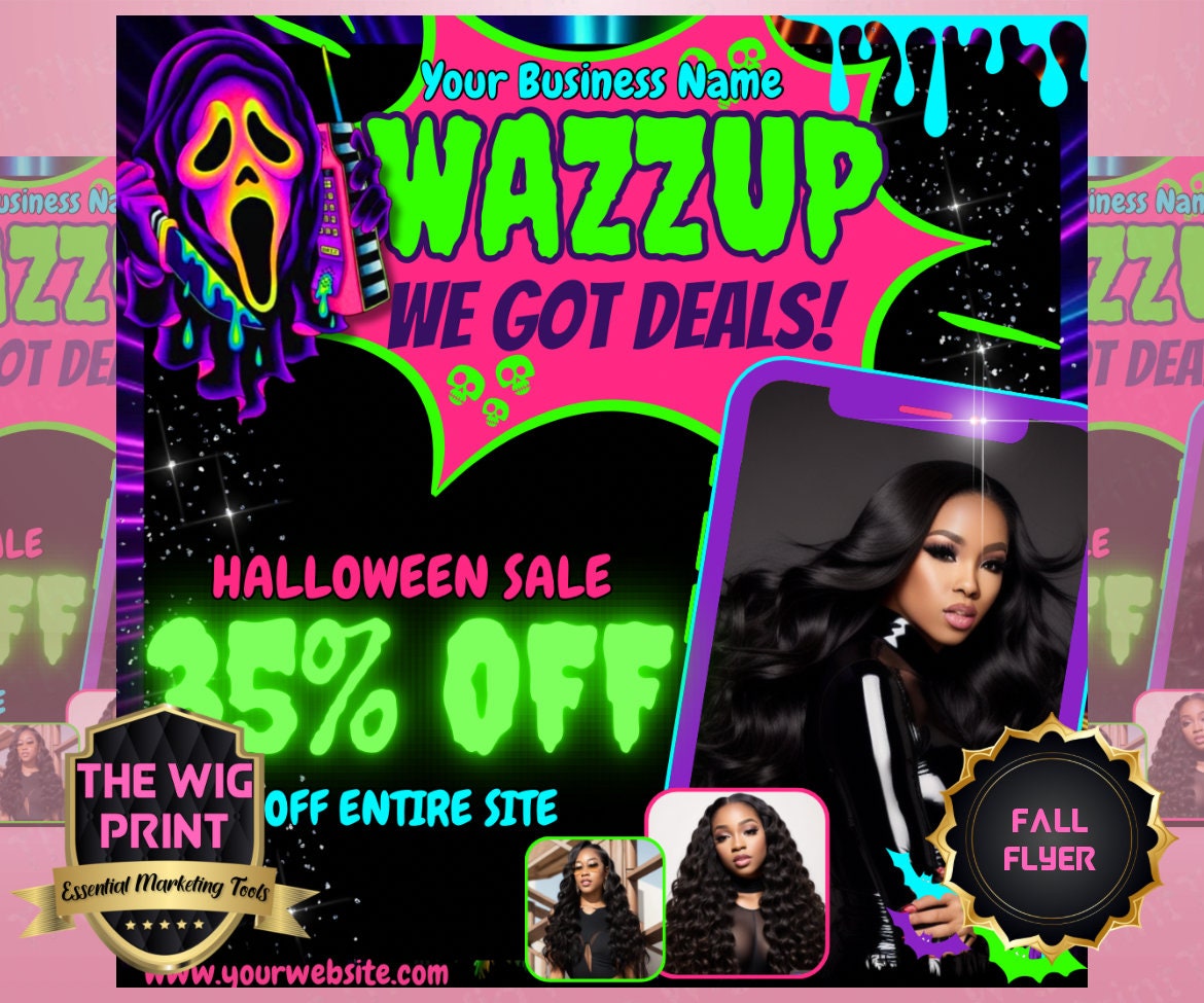 WAZZAP Halloween We've Got Deal Flyers