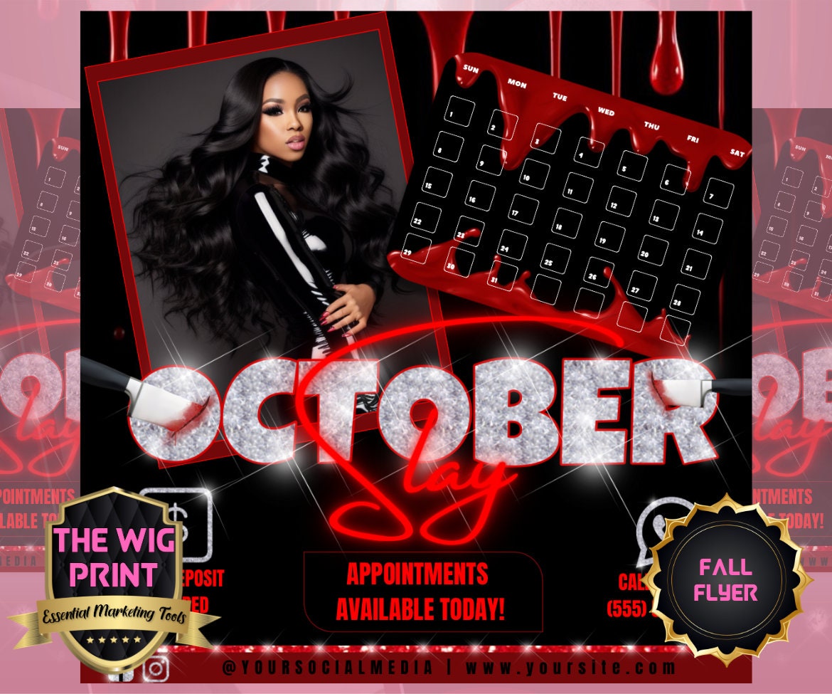 October Slay | Appointments Flyer