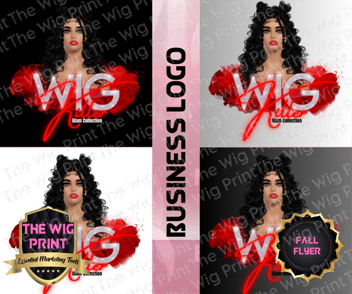 Wig Stylist Logo | Logo | CANVA | DIY | Wig Business