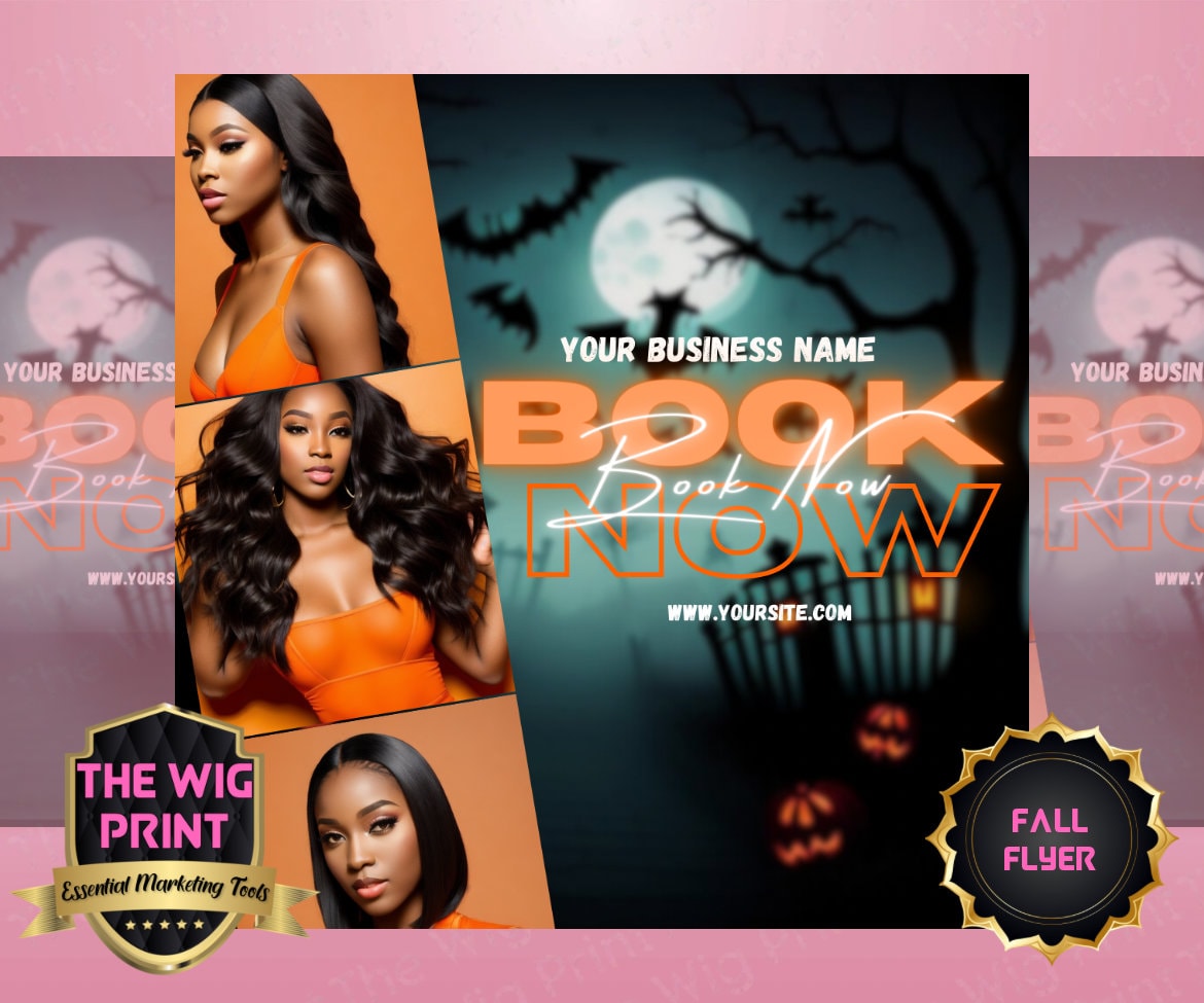 October Book Now Flyer Template