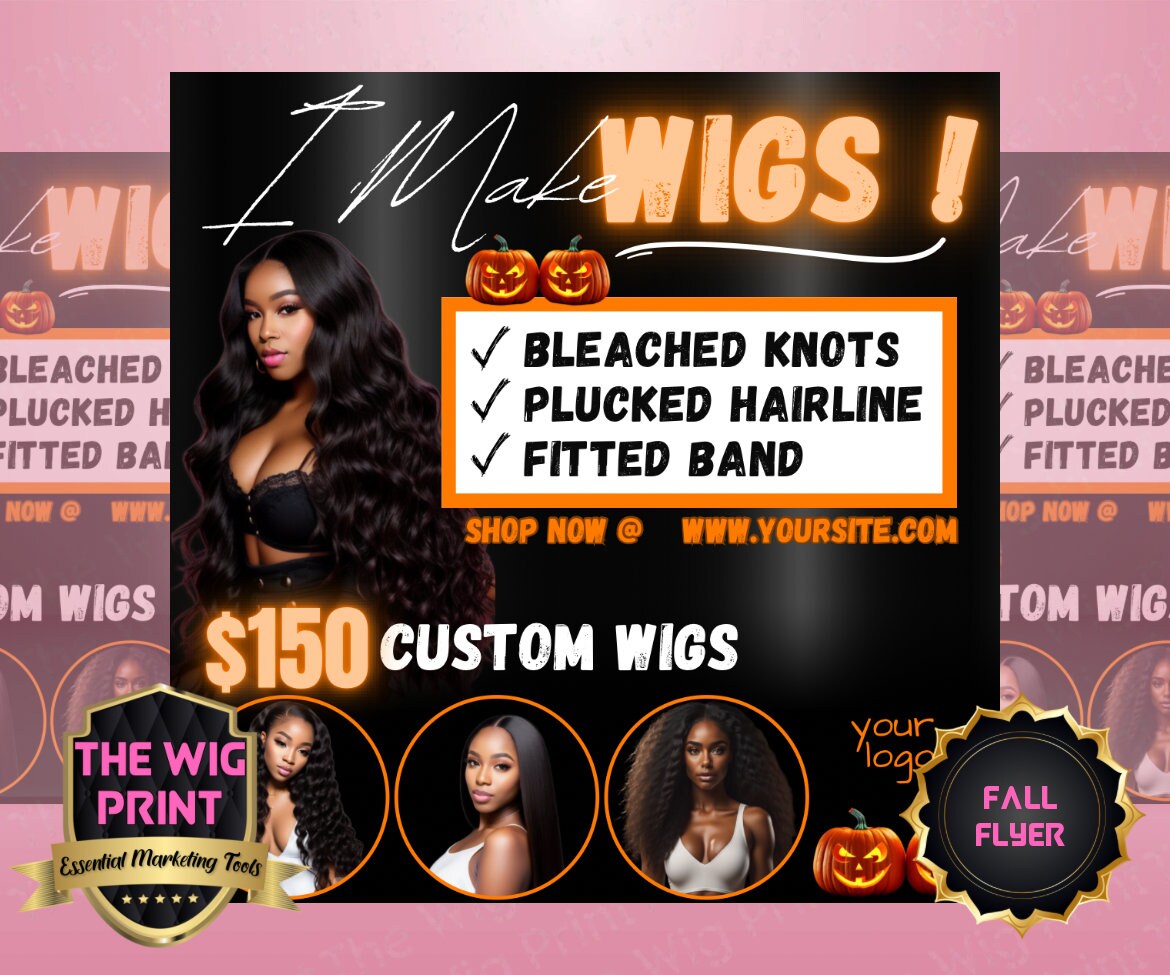 October I Make Wigs Flyer