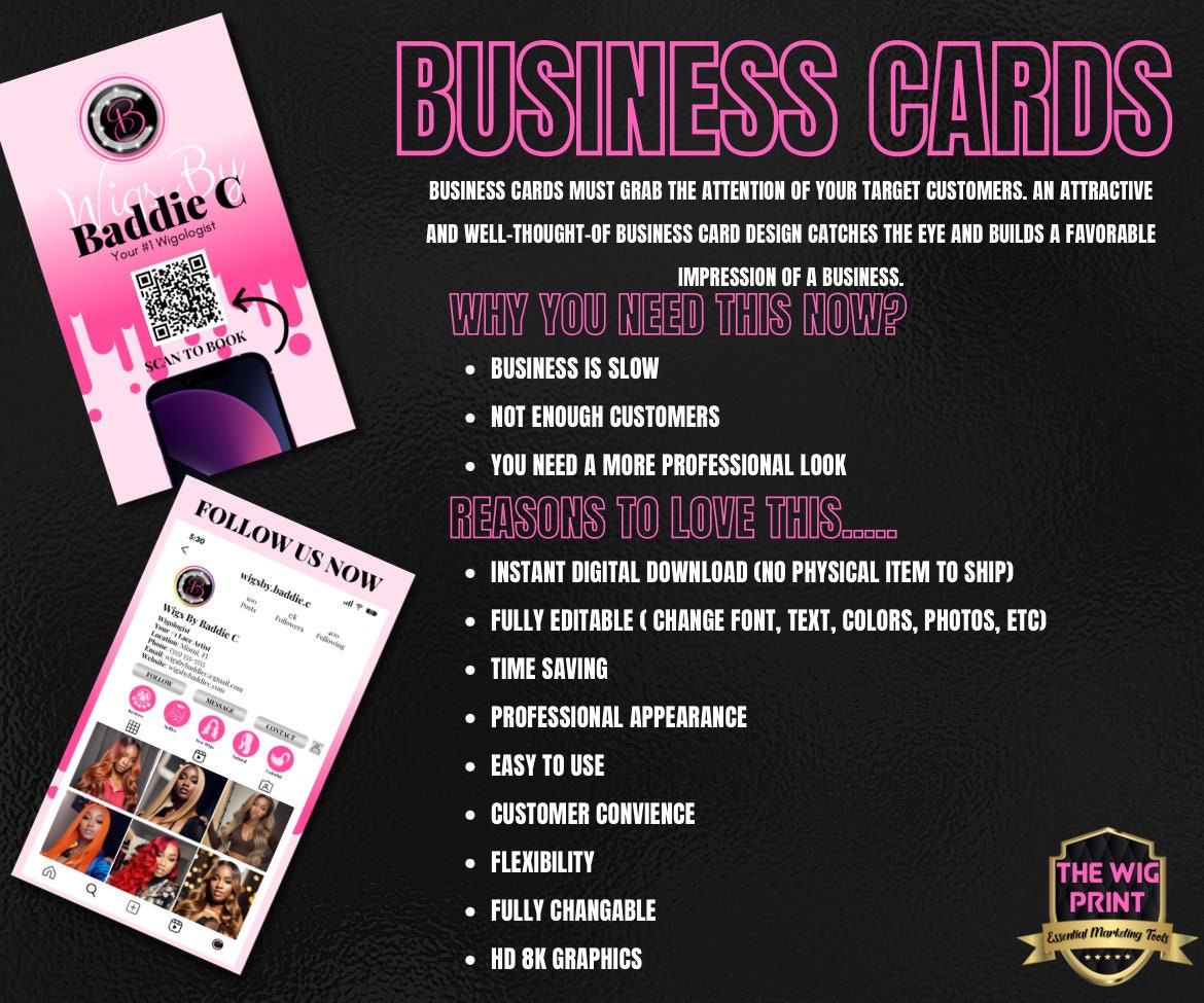 Instagram Business Cards | Purple