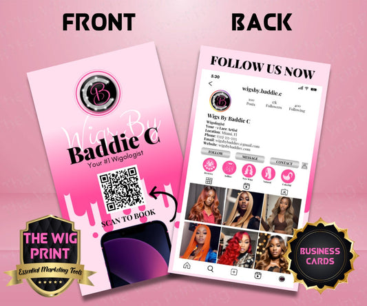 Instagram Business Cards | Pink