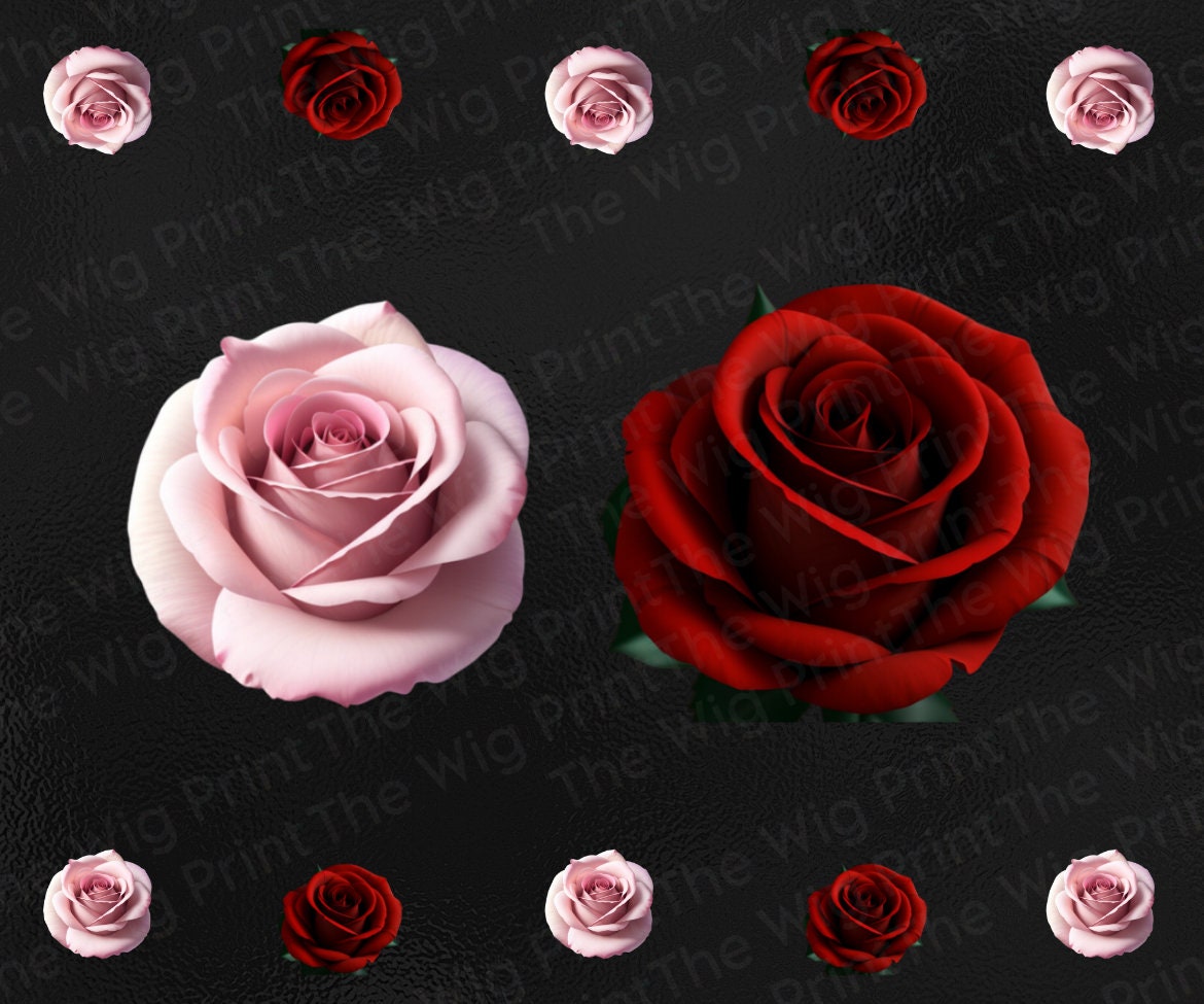 Valentines Clip Art | Red Hearts, Pink Hearts, Red Roses, Pink Roses, Glam Hearts | PNG | 16 pieces | Design Elements