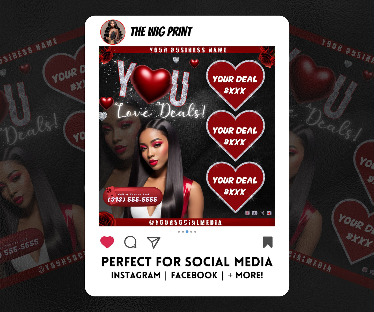 VDay | You Love Deals | 1 Flyer | Valentines Theme | DIY | CANVA | Social Media Flyer