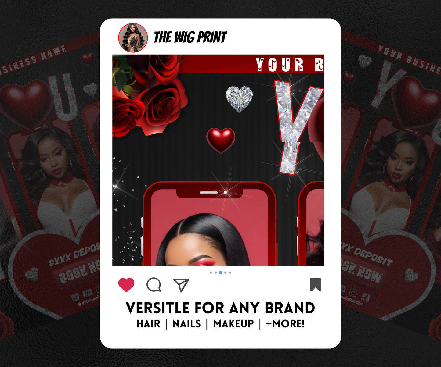 VDay | Book Now | 1 Flyer | Valentines You Theme | DIY | CANVA | Social Media Flyer