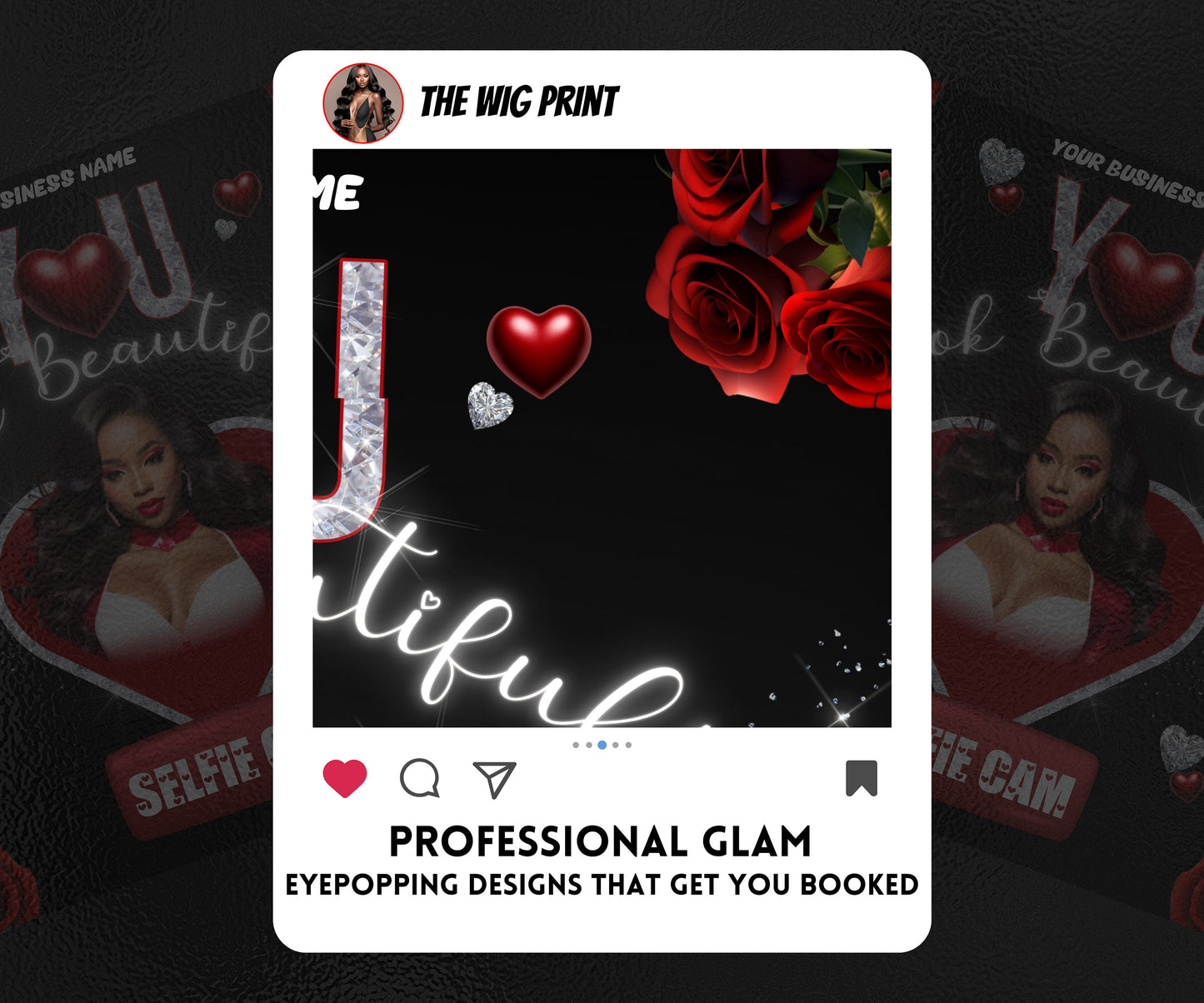 VDay | Selfie Cam | 1 Flyer | Valentines You Theme | DIY | CANVA | Social Media Flyer