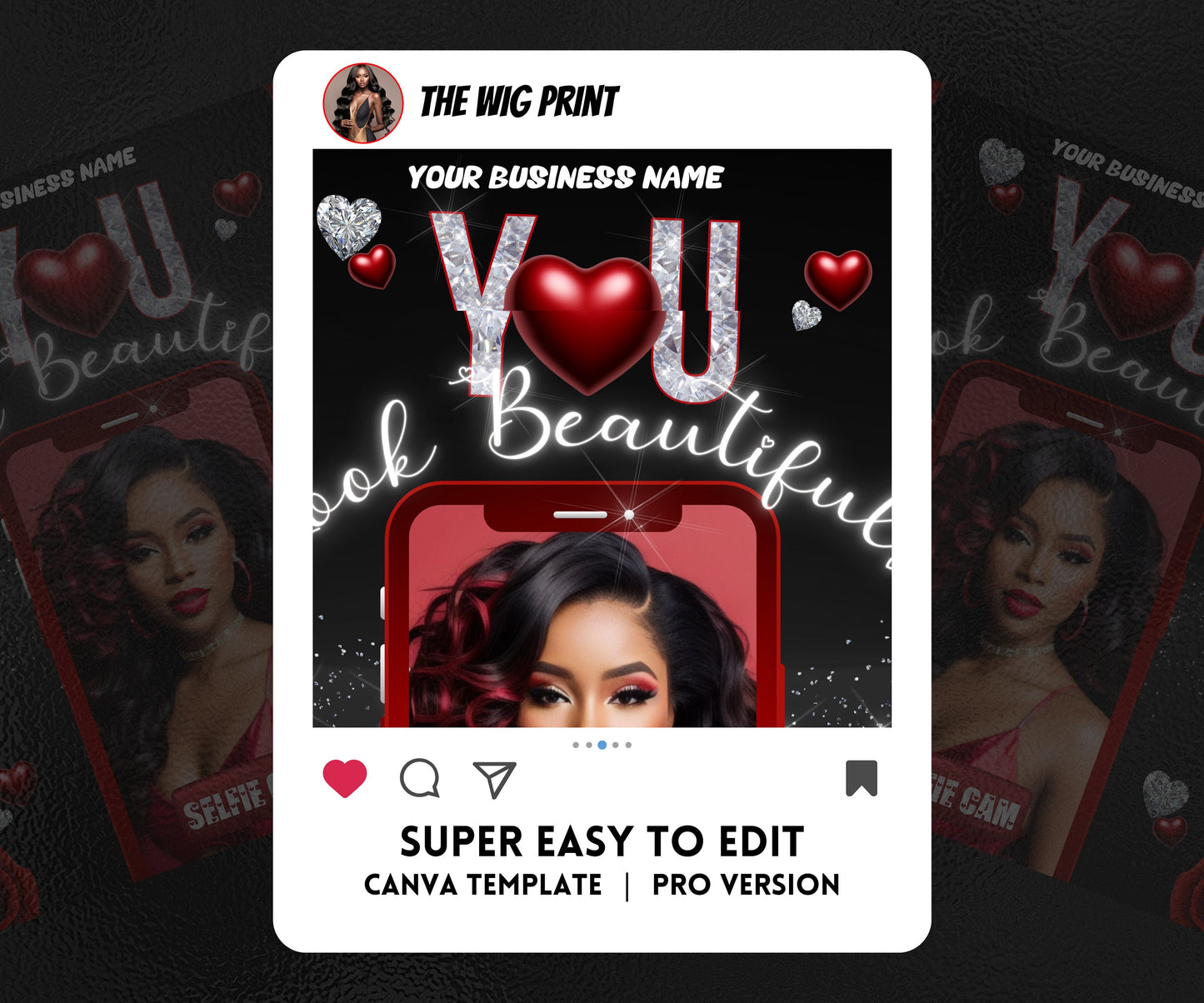 VDay | Selfie Cam | 1 Flyer | Valentines You Theme | DIY | CANVA | Social Media Flyer