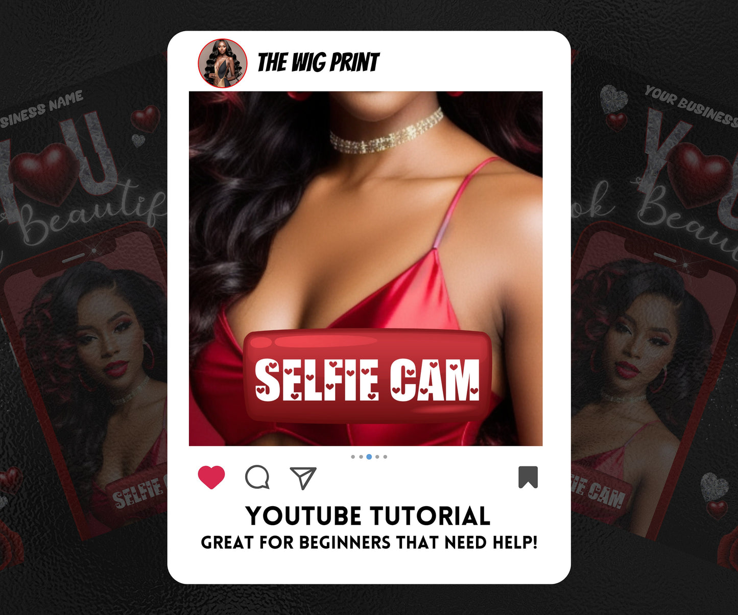 VDay | Selfie Cam | 1 Flyer | Valentines You Theme | DIY | CANVA | Social Media Flyer