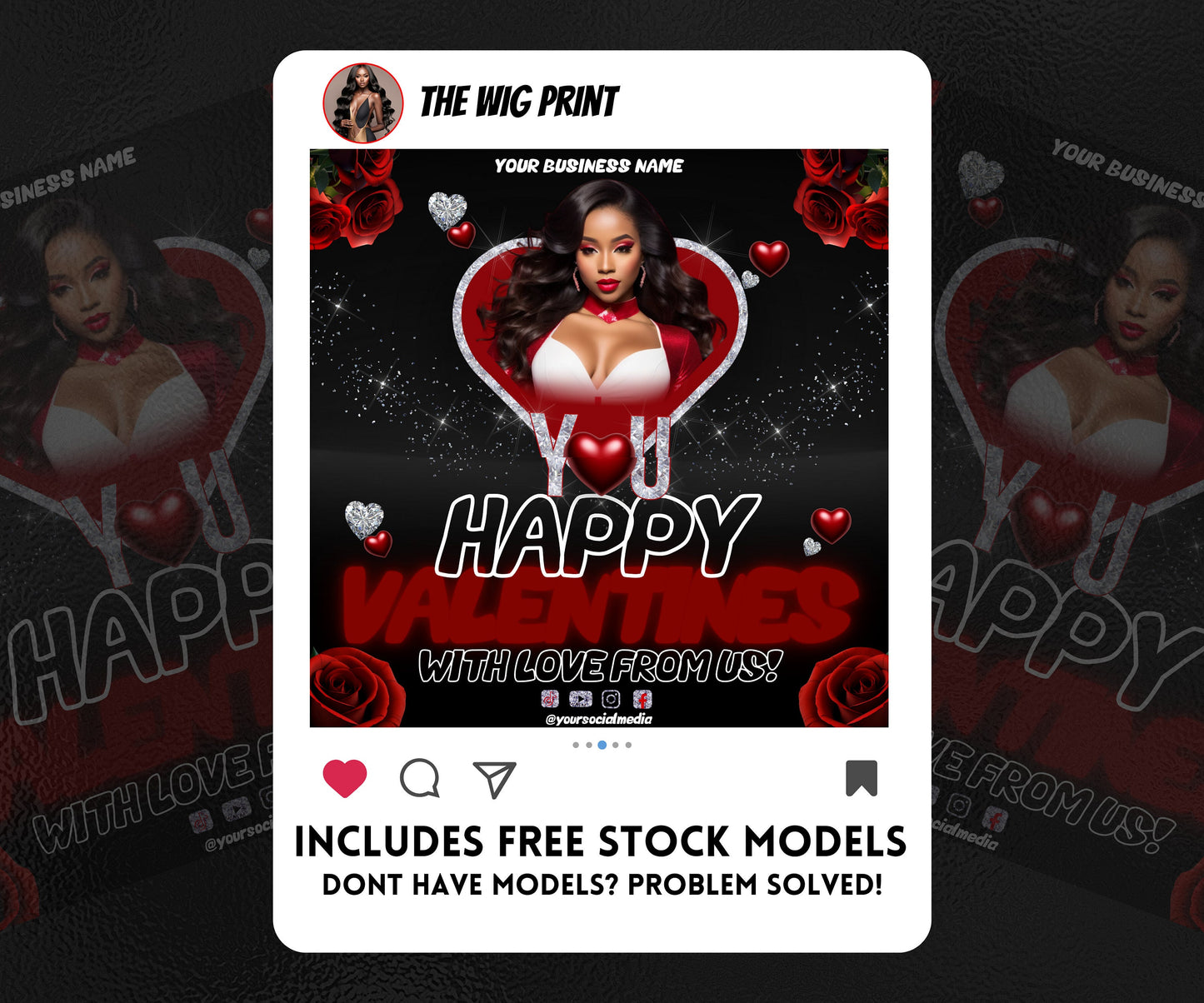 VDay | Happy Valentines | 1 Flyer | Valentines You Theme | DIY | CANVA | Social Media Flyer