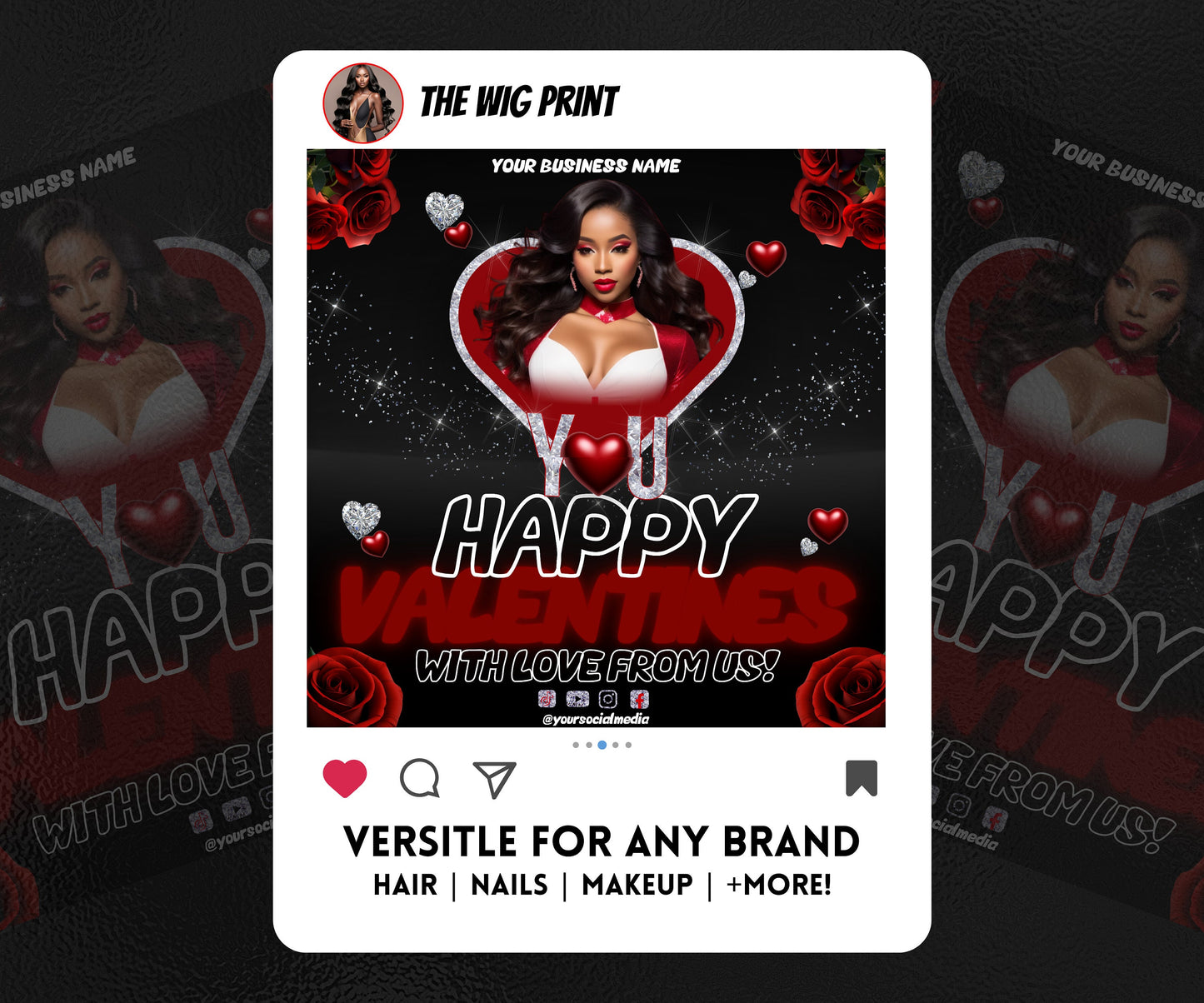 VDay | Happy Valentines | 1 Flyer | Valentines You Theme | DIY | CANVA | Social Media Flyer