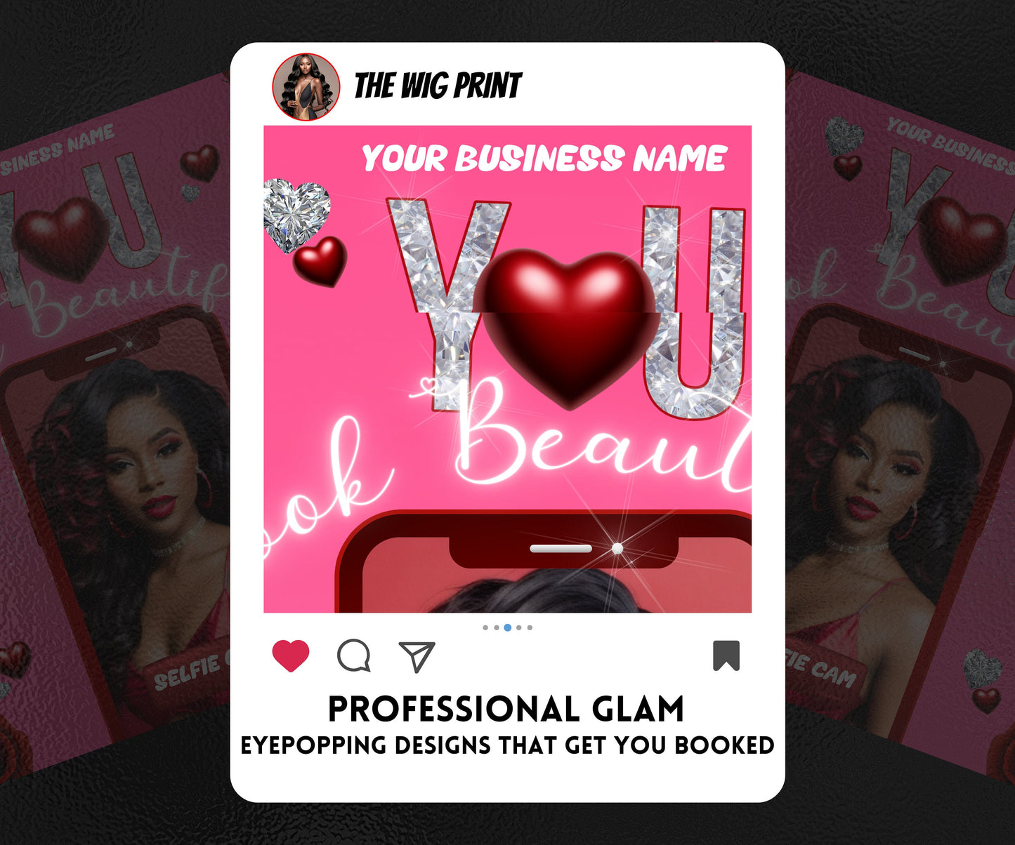 VDay | Selfie Cam | 1 Flyer | Valentines You Theme | DIY | CANVA | Social Media Flyer