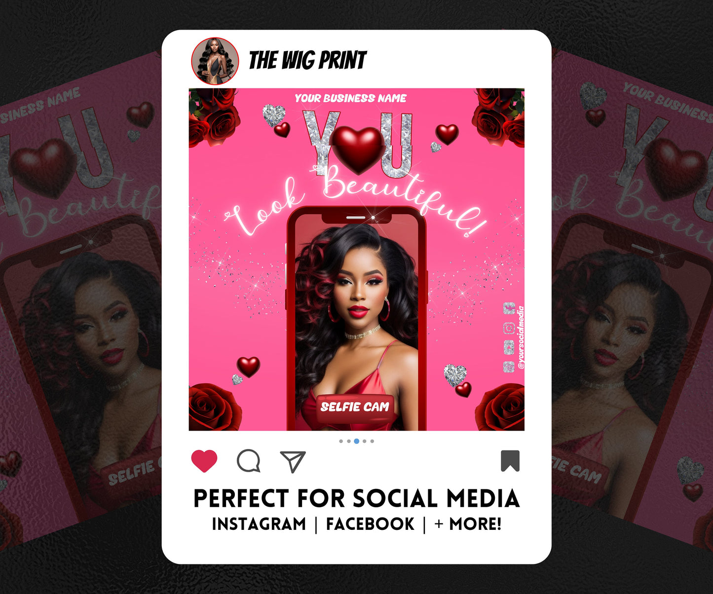 VDay | Selfie Cam | 1 Flyer | Valentines You Theme | DIY | CANVA | Social Media Flyer