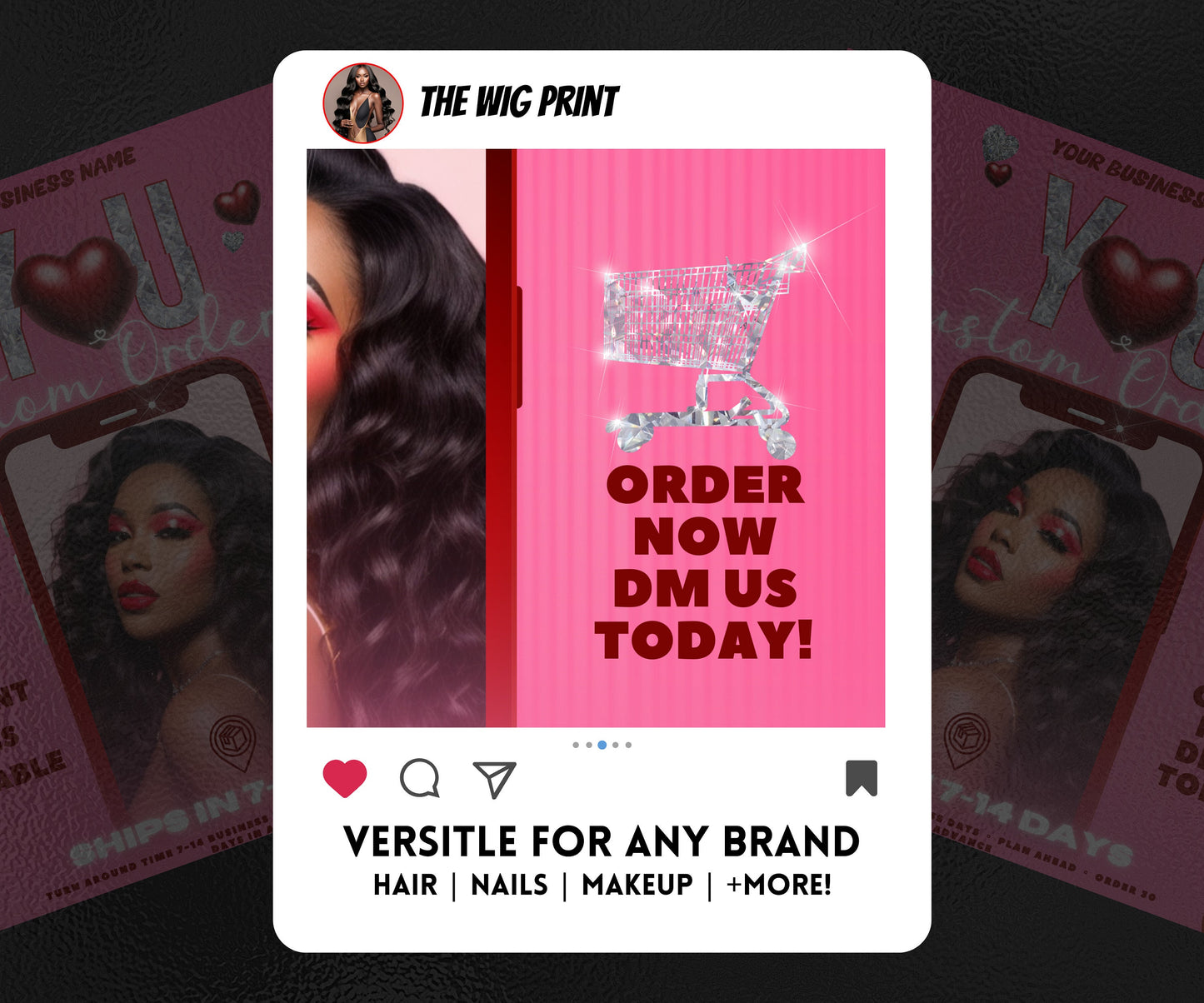 VDay | Custom Orders | 1 Flyer | Valentines You Theme | DIY | CANVA | Social Media Flyer