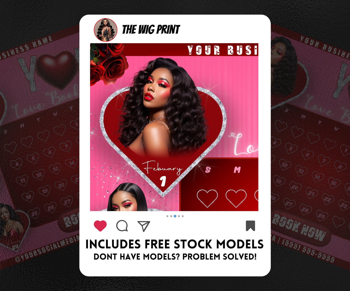 VDay | Love Bookings | 1 Flyer | Valentines You Theme | DIY | CANVA | Social Media Flyer