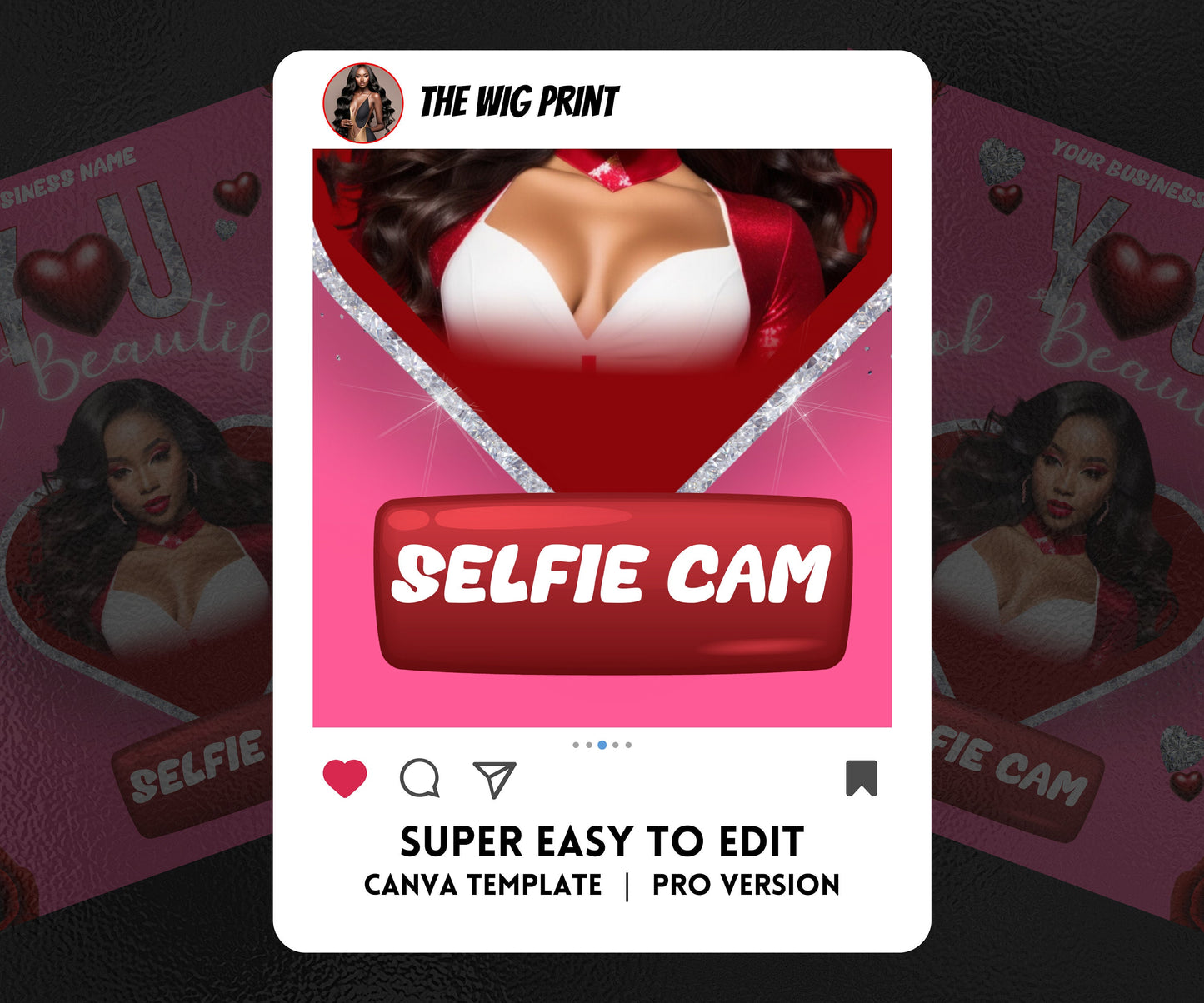 VDay | Selfie Cam | 1 Flyer | Valentines You Theme | DIY | CANVA | Social Media Flyer