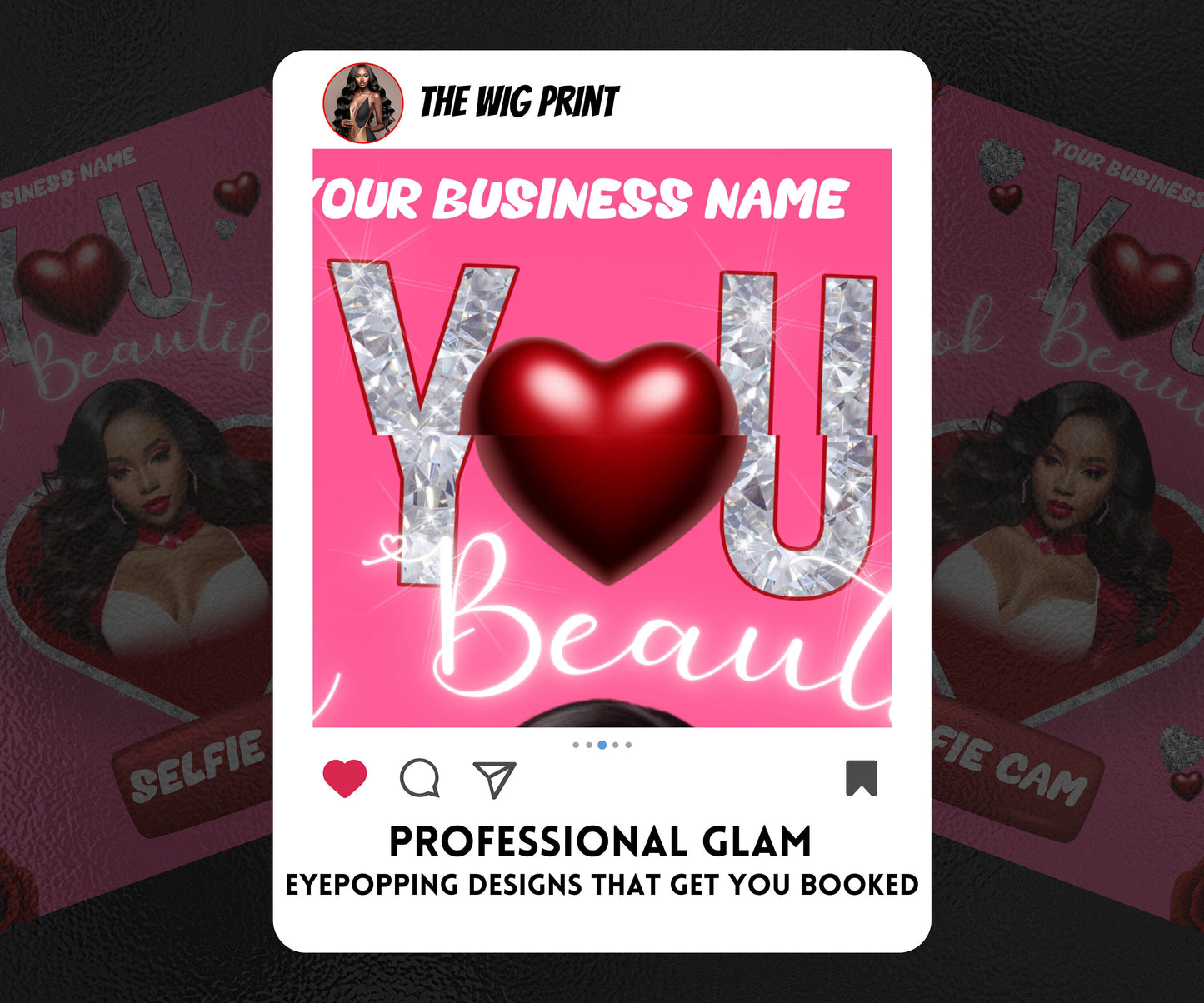 VDay | Selfie Cam | 1 Flyer | Valentines You Theme | DIY | CANVA | Social Media Flyer