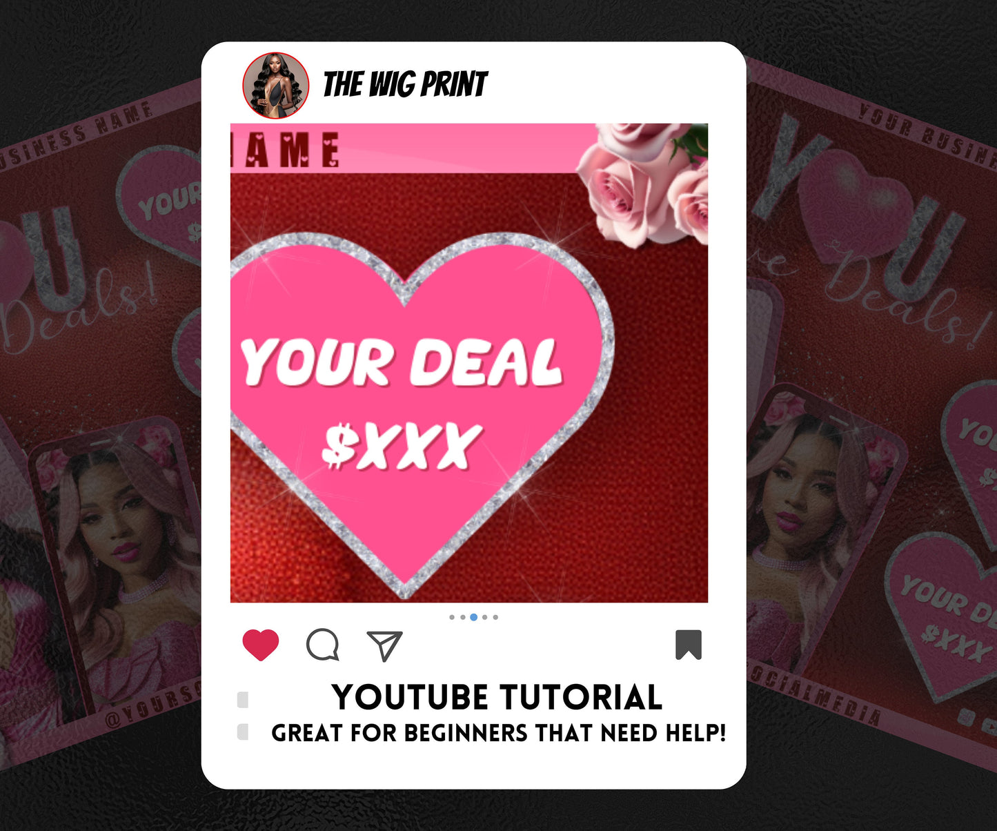 VDay | You Love Deals | 1 Flyer | Valentines Theme | DIY | CANVA | Social Media Flyer