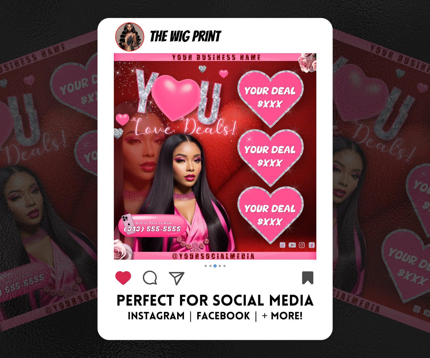 VDay | You Love Deals | 1 Flyer | Valentines Theme | DIY | CANVA | Social Media Flyer