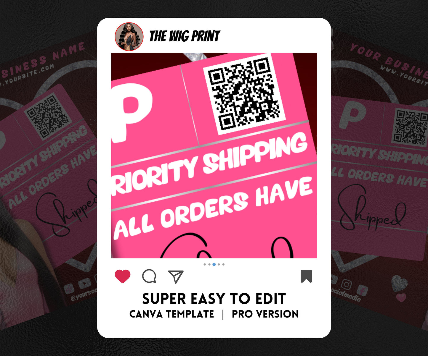 VDay | All Orders Shipped | 1 Flyer | Valentines You Theme | DIY | CANVA | Social Media Flyer