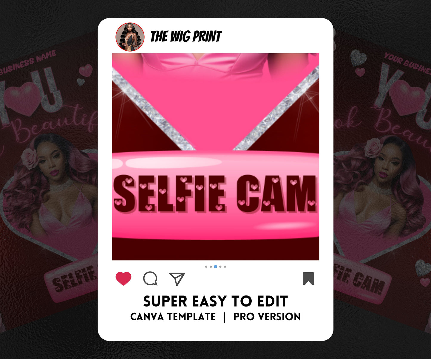 VDay | Selfie Cam | 1 Flyer | Valentines You Theme | DIY | CANVA | Social Media Flyer