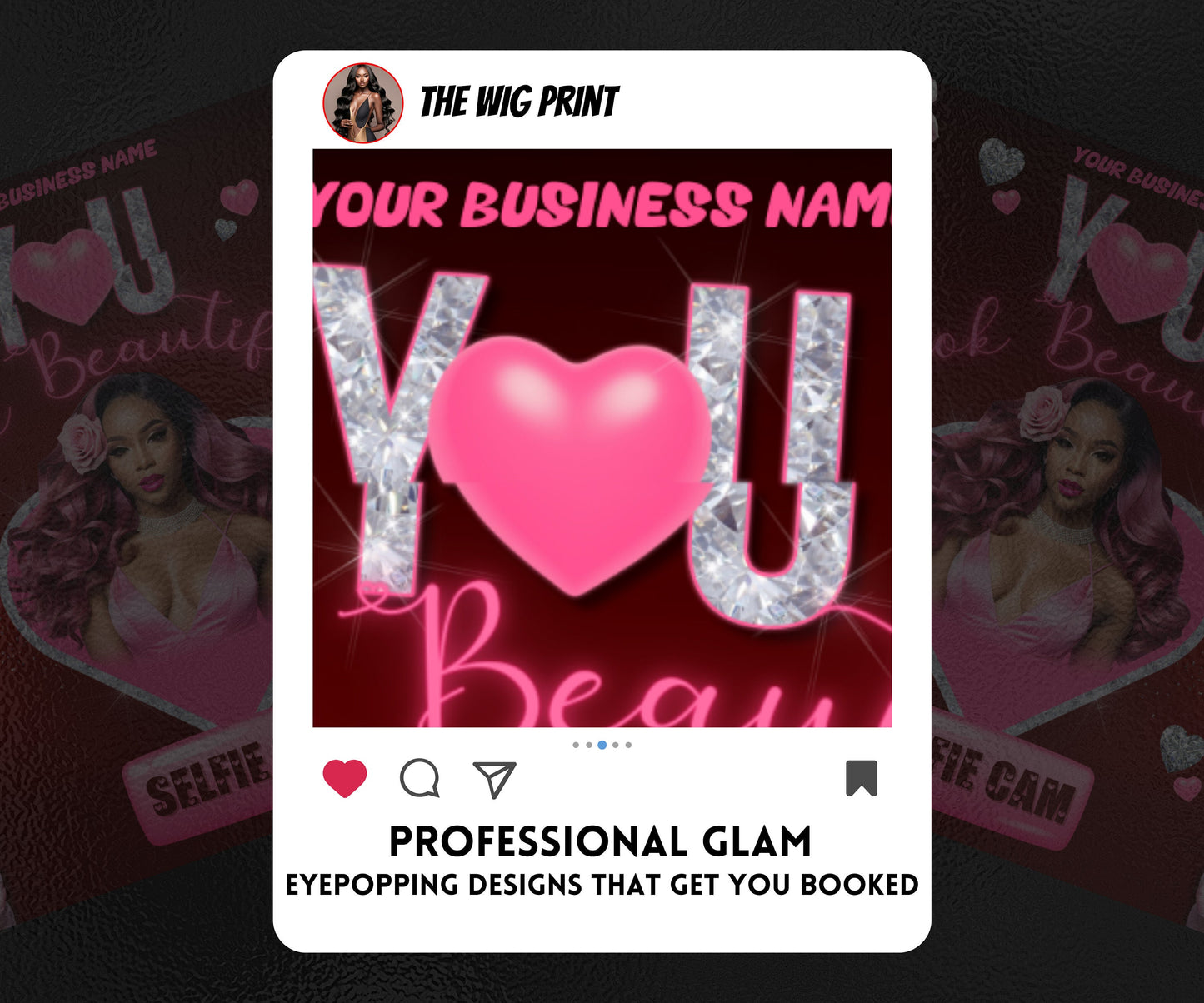 VDay | Selfie Cam | 1 Flyer | Valentines You Theme | DIY | CANVA | Social Media Flyer