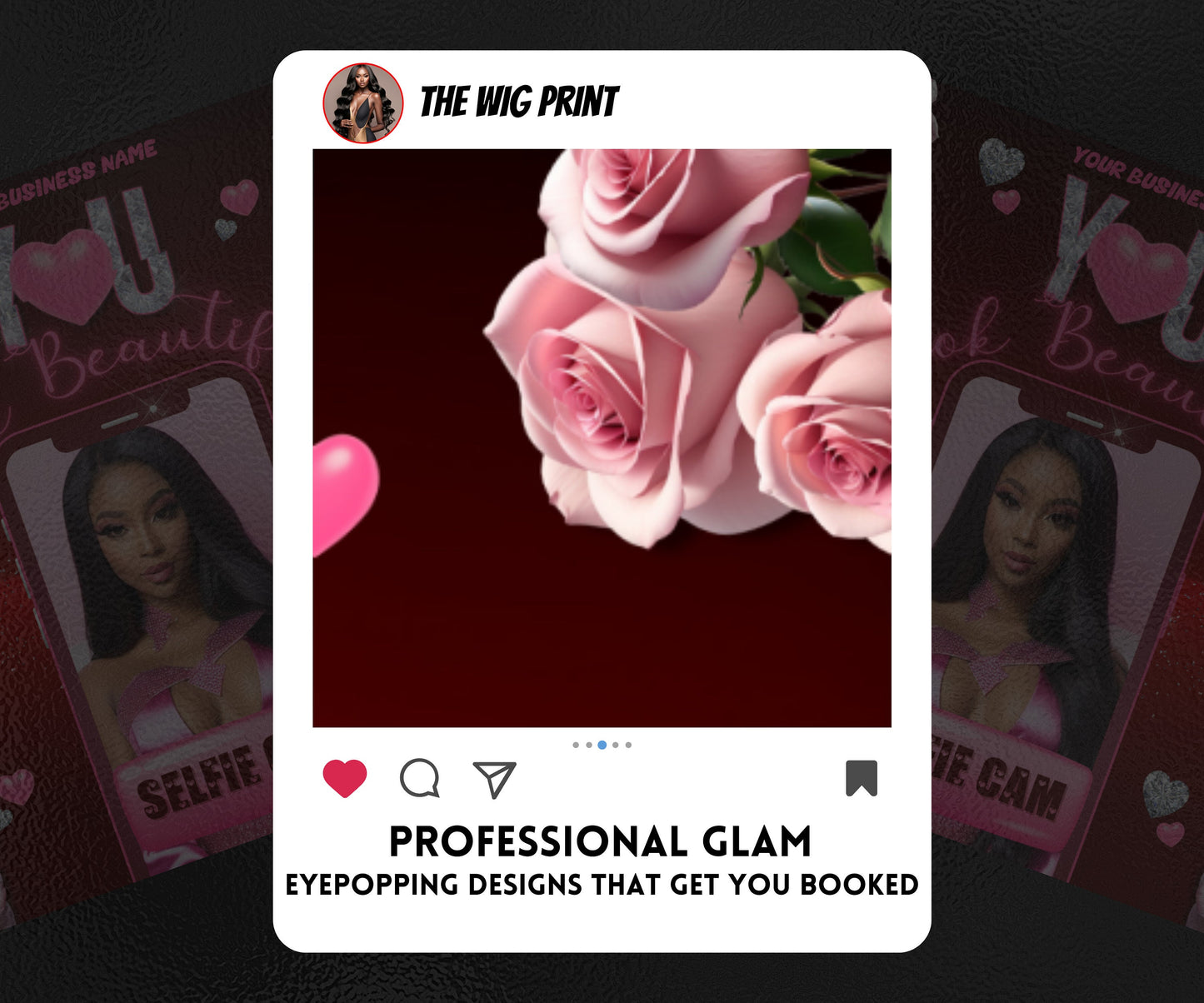 VDay | Selfie Cam | 1 Flyer | Valentines You Theme | DIY | CANVA | Social Media Flyer