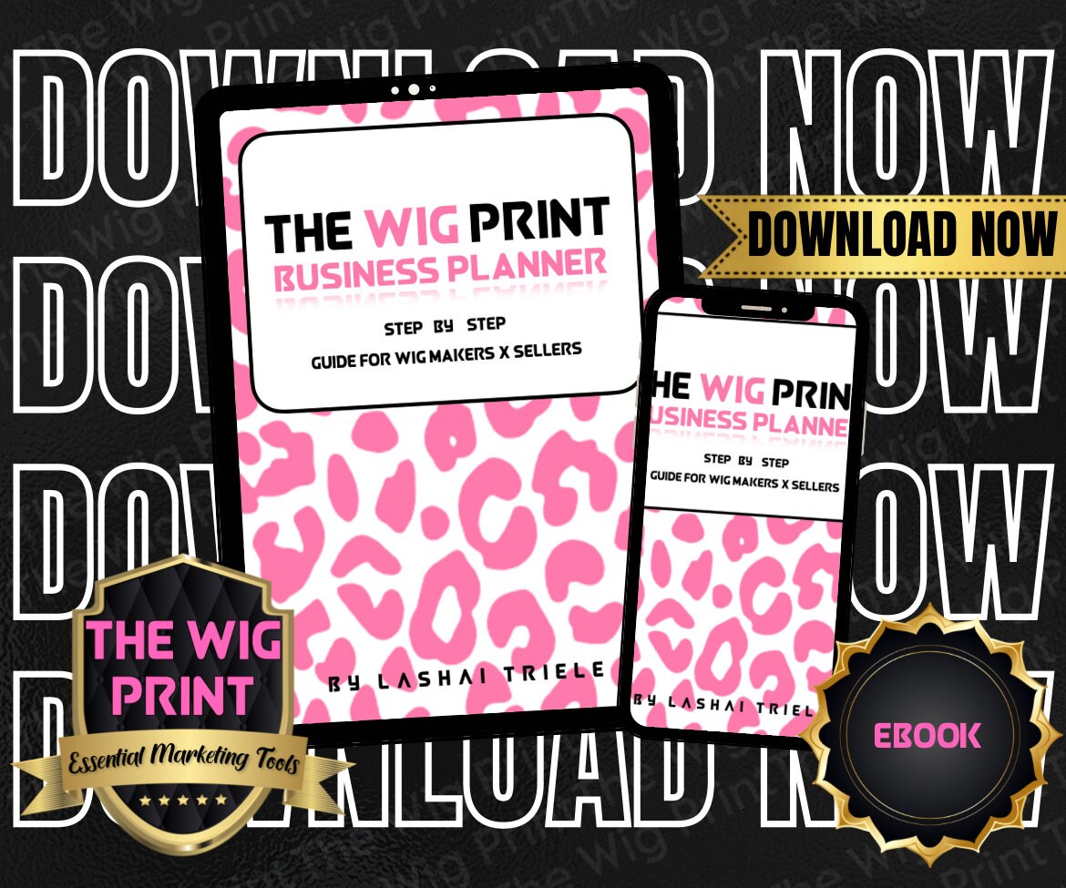 The Wig Print Business Planner | Plan a Successful Business Journey | Digital Download