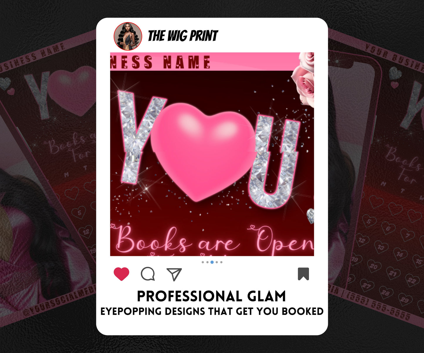 VDay | Books are Open | 1 Flyer | Valentines You Theme | DIY | CANVA | Social Media Flyer