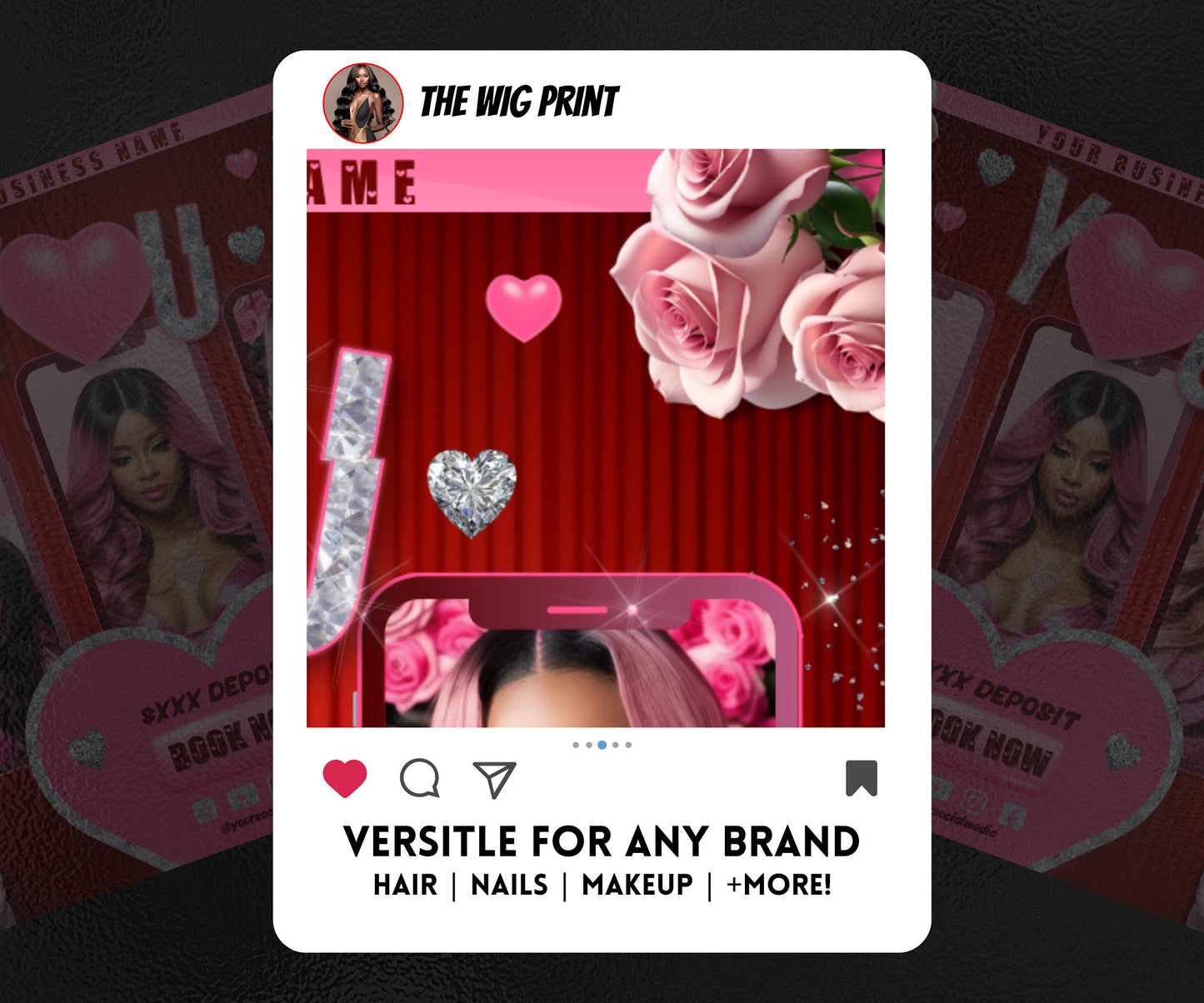 VDay | Book Now | 1 Flyer | Valentines You Theme | DIY | CANVA | Social Media Flyer