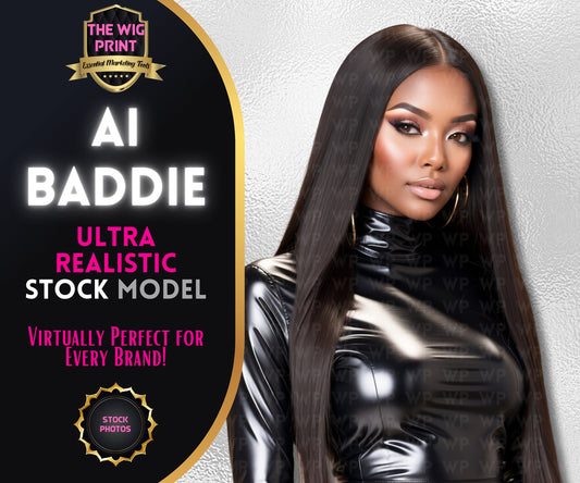 Ai Baddie Luxury Hair | Stock Model | PVC(Ai Generated)