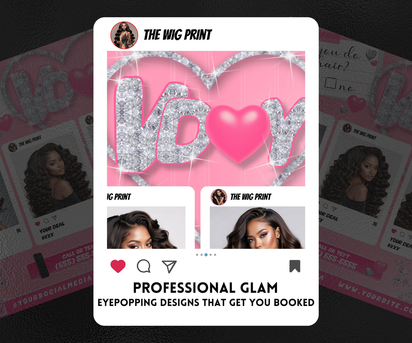 VDay | Can You Do My Hair? (Calendar) | 1 Flyer | Valentines Theme | DIY | CANVA | Social Media Flyer