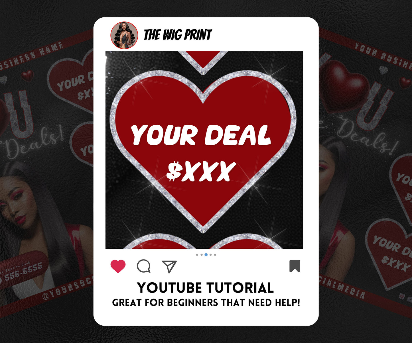 VDay | You Love Deals | 1 Flyer | Valentines Theme | DIY | CANVA | Social Media Flyer